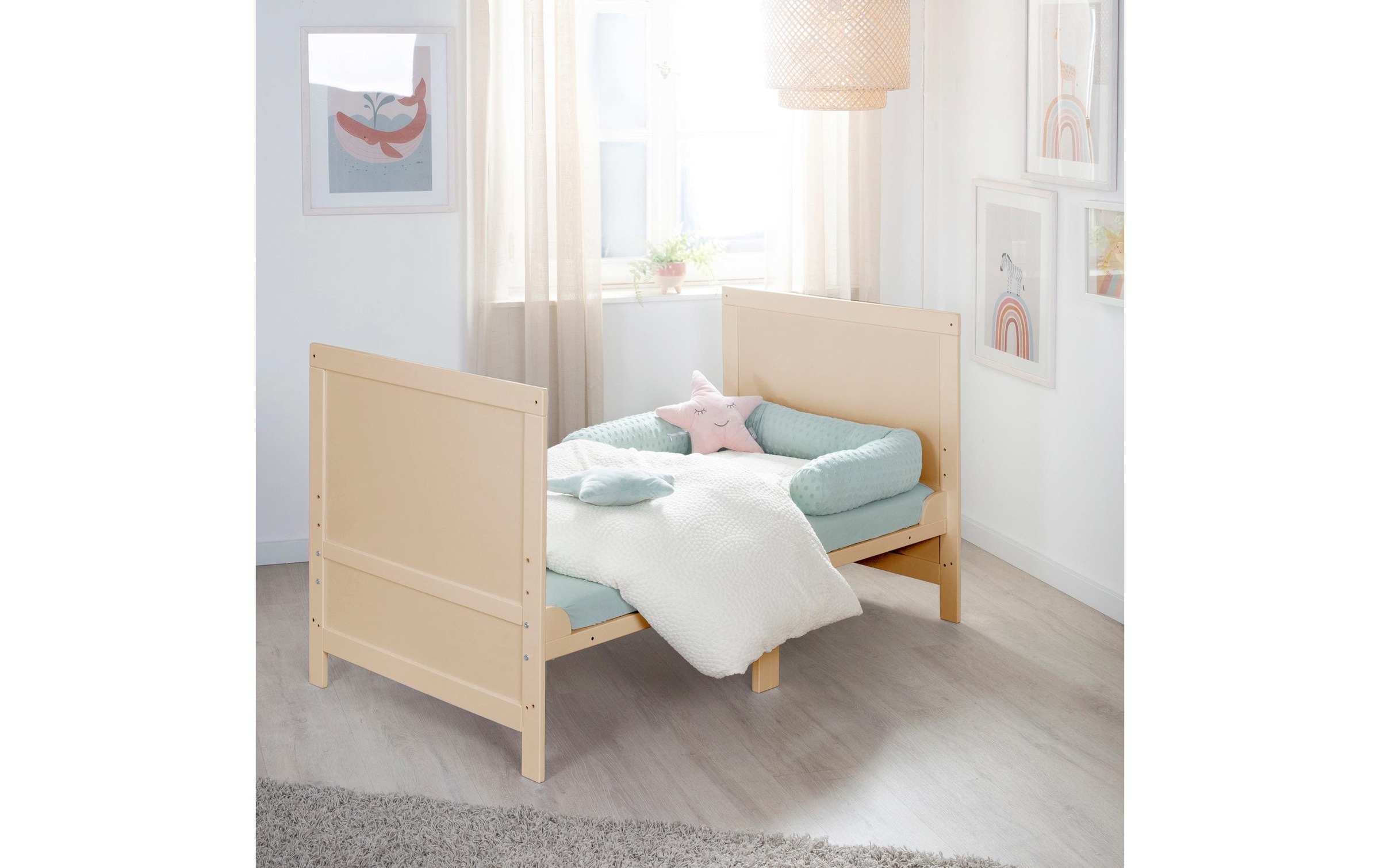 roba® Kinderbett »Kombi Easy Sleep Natur, 70 x 140 cm«, (1 tlg.)