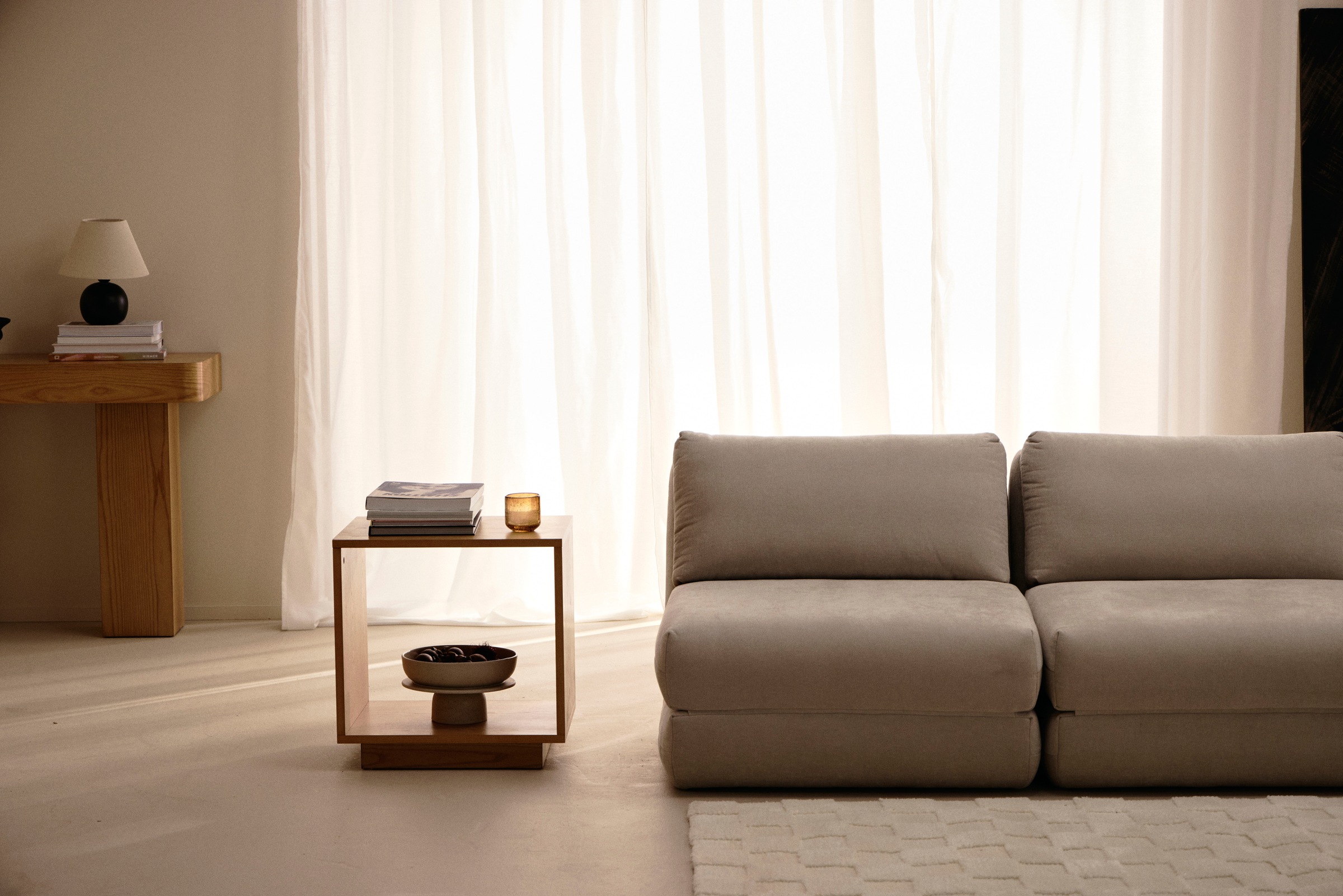 LeGer Home by Lena Gercke Beistelltisch »Grelia«, Minimalistischer Würfel, klare Linien, vielseitig einsetzbar, B 50 cm