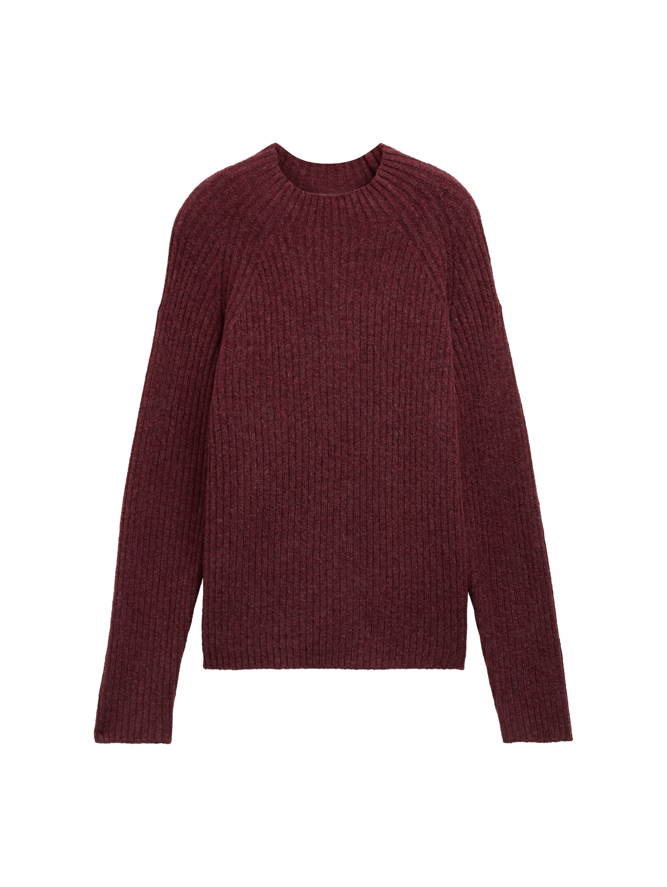 TOM TAILOR Denim Stehkragenpullover, mit Rippstruktur
