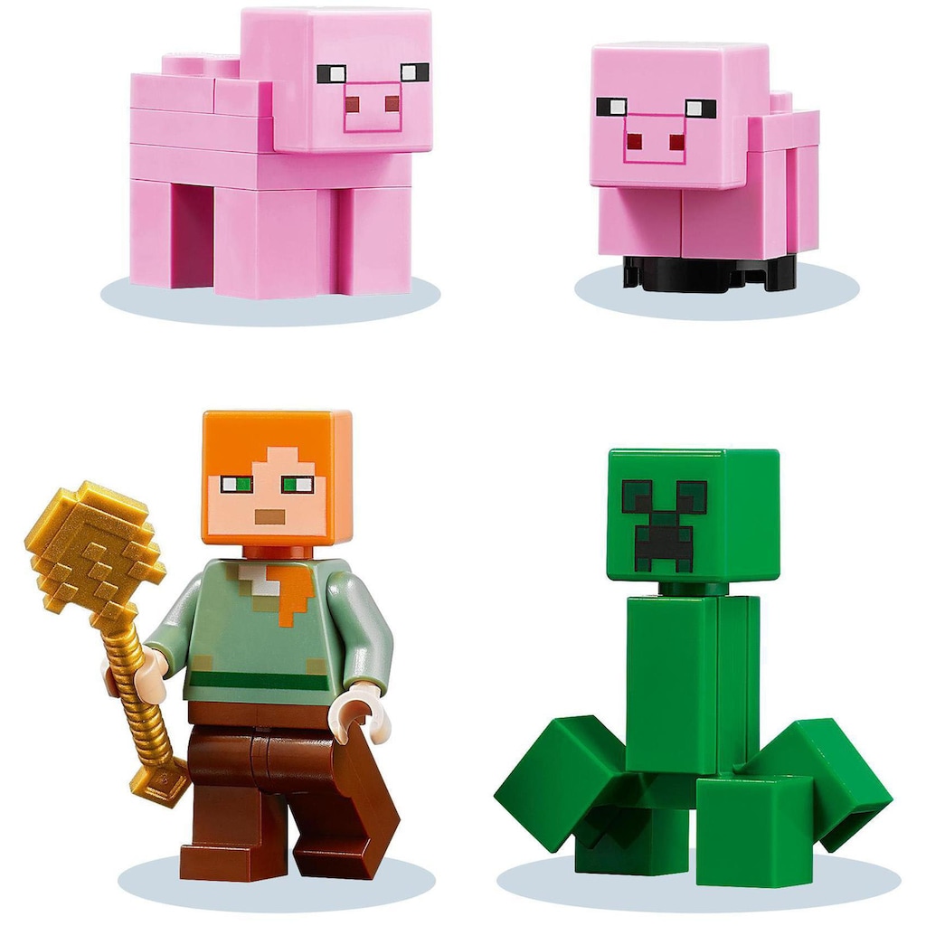 LEGO® Konstruktionsspielsteine »Das Schweinhaus (21170), LEGO® Minecraft™«, (490 St.)