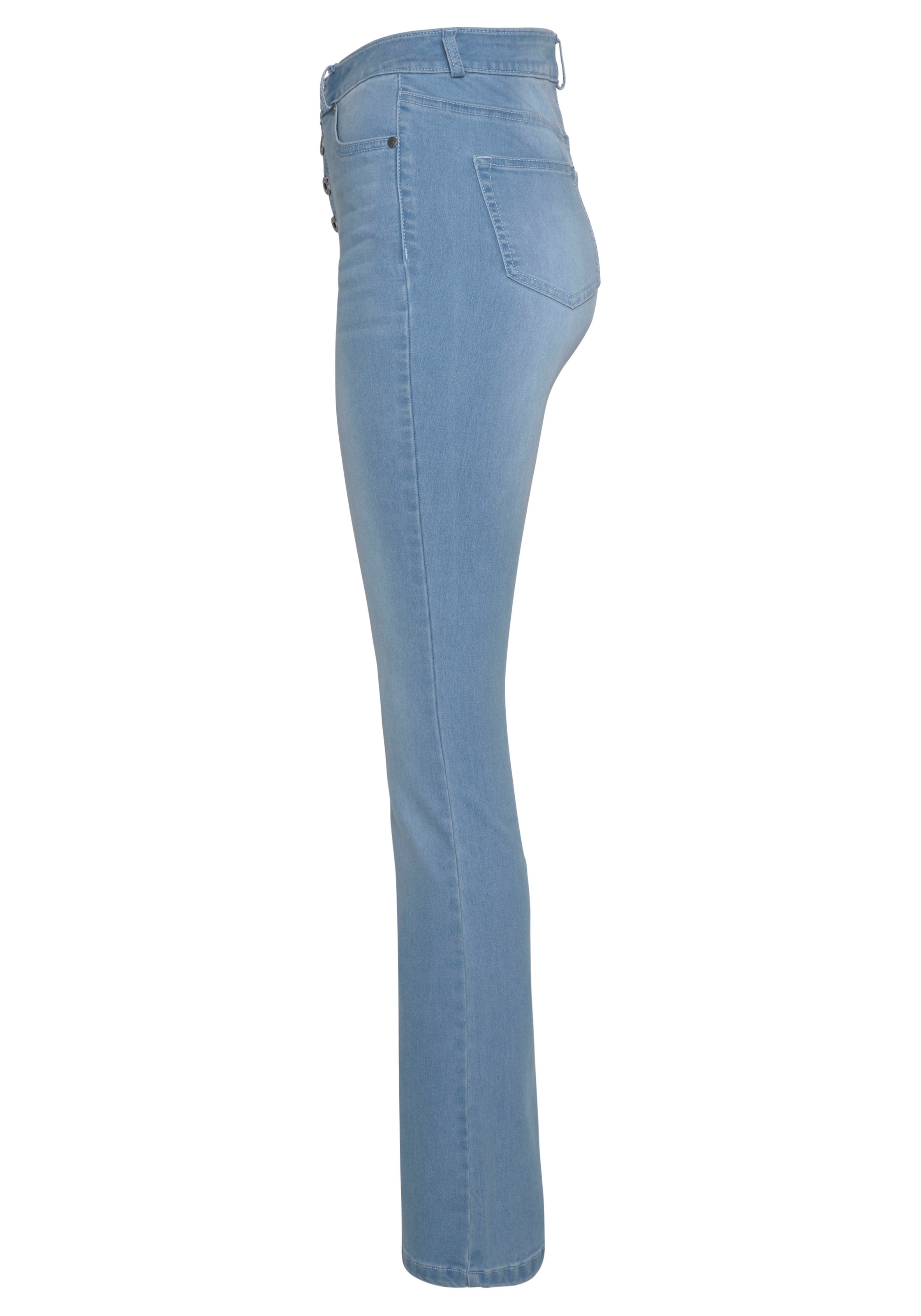 Arizona Bootcut-Jeans »Ultra Stretch«, High mit bei online Waist shoppen Jelmoli-Versand Schweiz Knopfleiste durchgehender