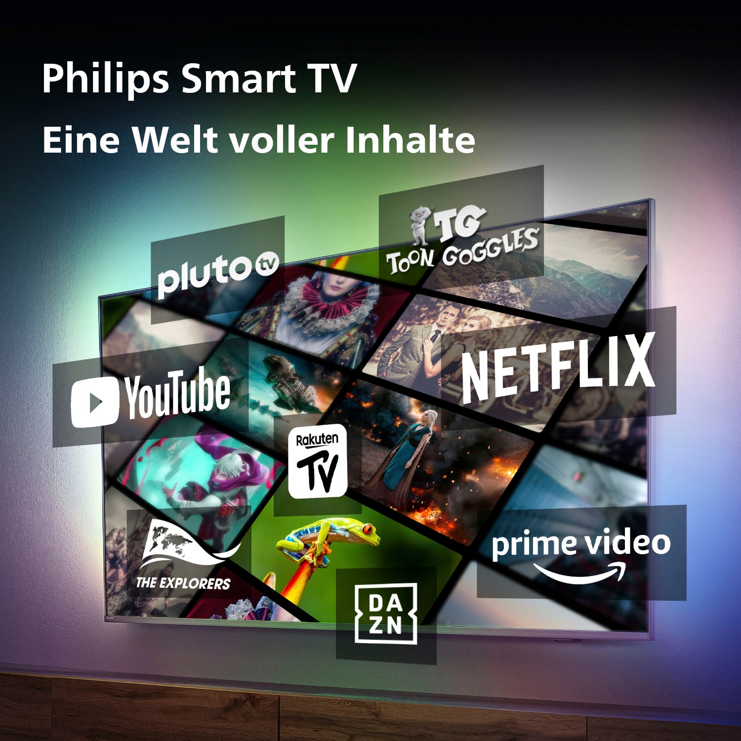 Philips LED-Fernseher, 126 cm/50 Zoll, 4K Ultra HD, Smart-TV