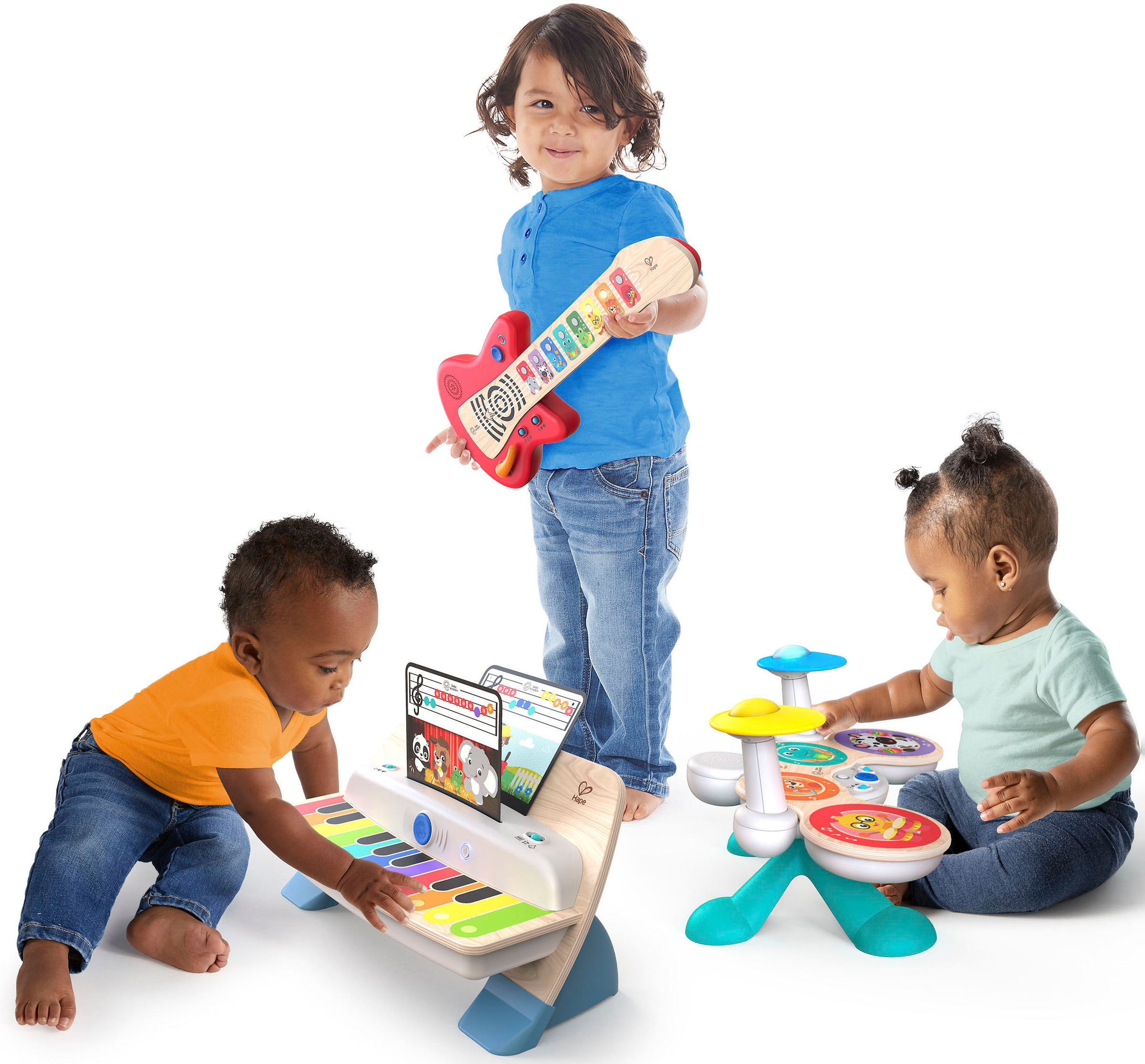 Hape Spielzeug-Musikinstrument »Baby Einstein, Together in Tune Drums™«, Connected Magic Touch™