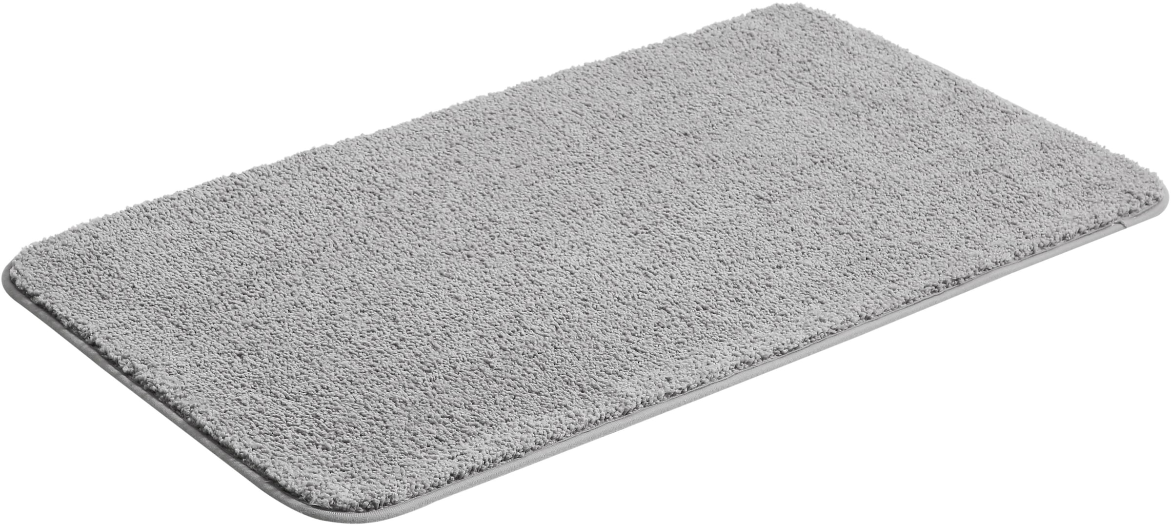 my home Badematte »Regona, Badteppich, Badvorleger, Badezimmer Teppich«, rutschhemmend beschichtet, fussbodenheizungsgeeignet-schnell trocknend-strapazierfähig, Uni Farben, besonders weich, als rechteckig und halbrund erhältlich