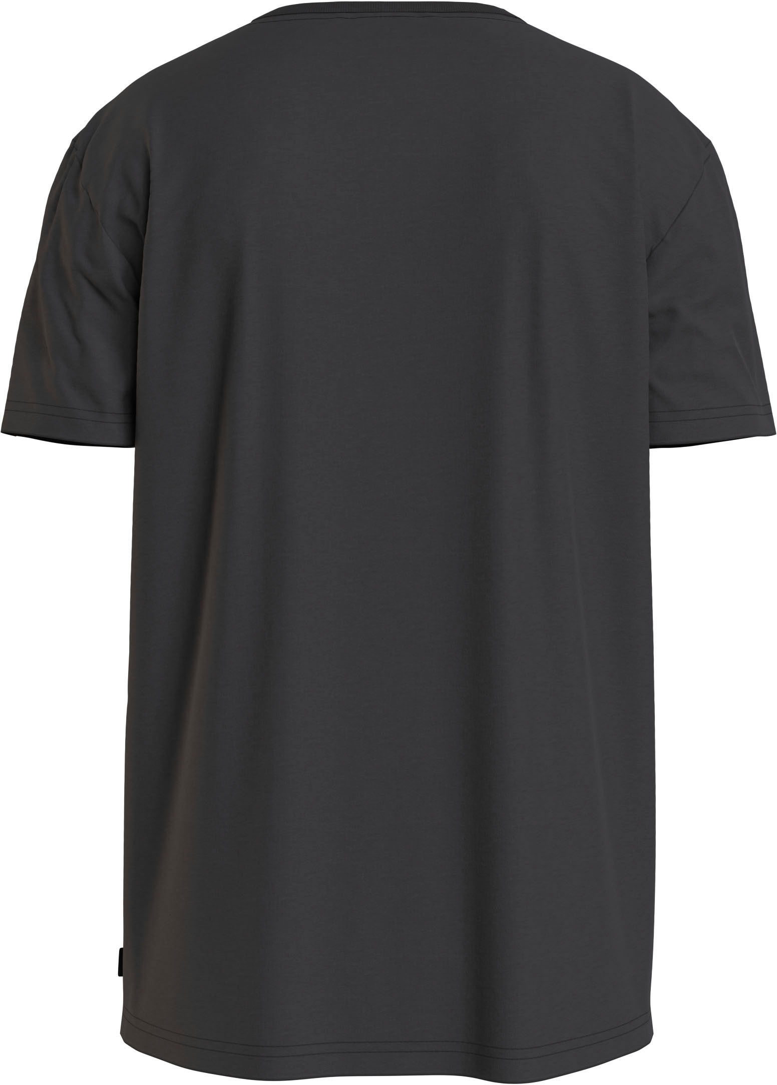 Calvin Klein T-Shirt »Micro Logo«, aus dickem Winterjersey, mit Logoprint