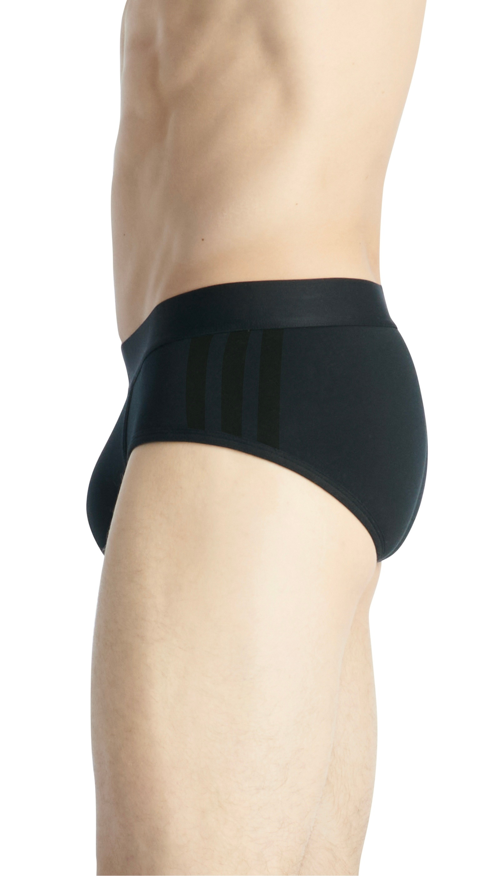 adidas Sportswear Hüftslip »"Active Flex Cotton 3 Stripes"«, (2er Pack), elastischer Logo-Bund, ohne Eingriff, sportliches Design