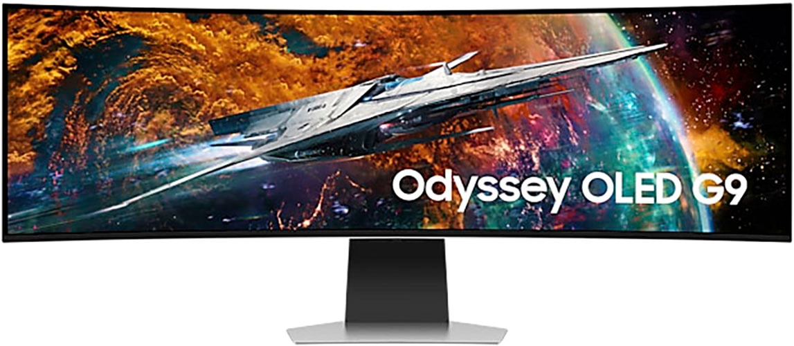 Samsung Curved-Gaming-OLED-Monitor »Odyssey OLED G9 S49CG954SU«, 124 cm/49 Zoll, 5120 x 1440 px, Quad HD, 0,03 ms Reaktionszeit, 240 Hz, 0.03ms (G/G)