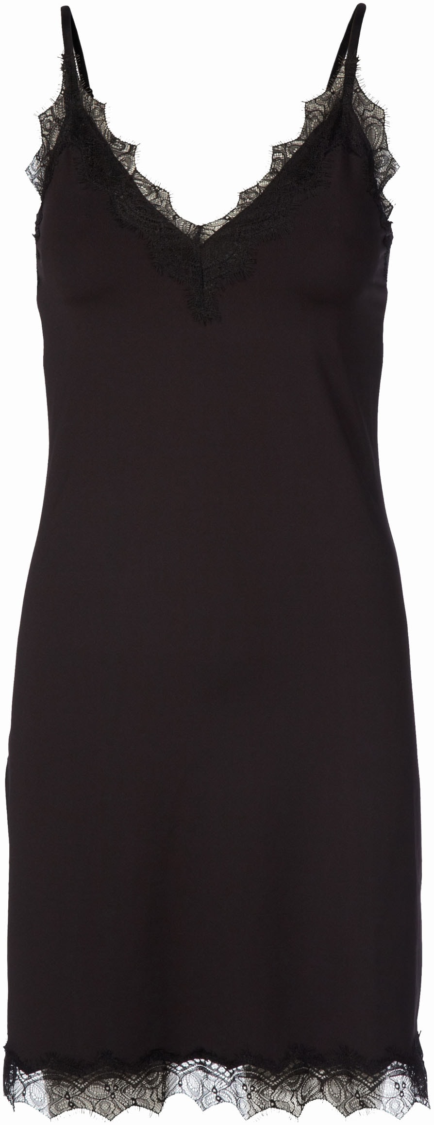 rosemunde Unterkleid »Billie Strap Dress« Ohne Taschen mit Spitze, V-Ausschnitt, verstellbare Träger, elegant, Polyestermix