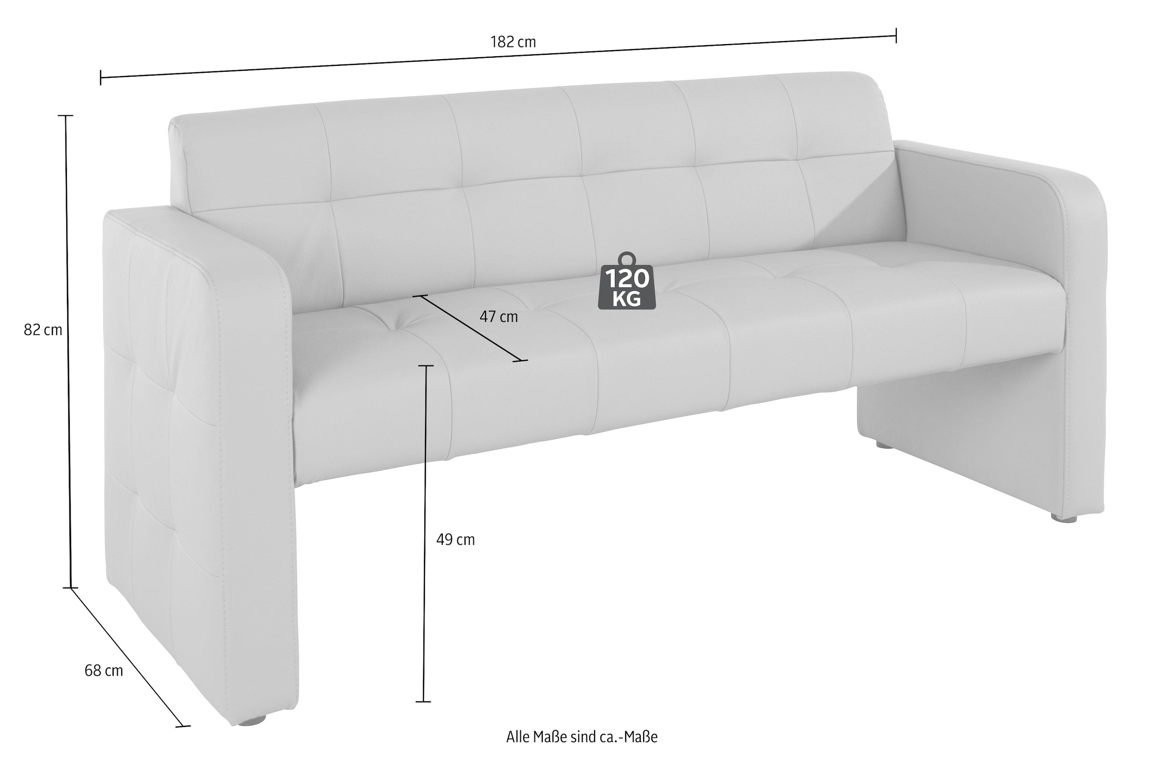 exxpo - sofa fashion Polsterbank »Barista«, Frei im Raum stellbar