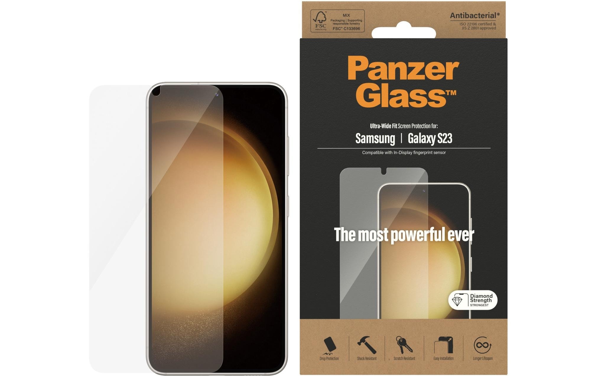 PanzerGlass Displayschutzglas »Ultra«, für Galaxy S23, (1 St.)