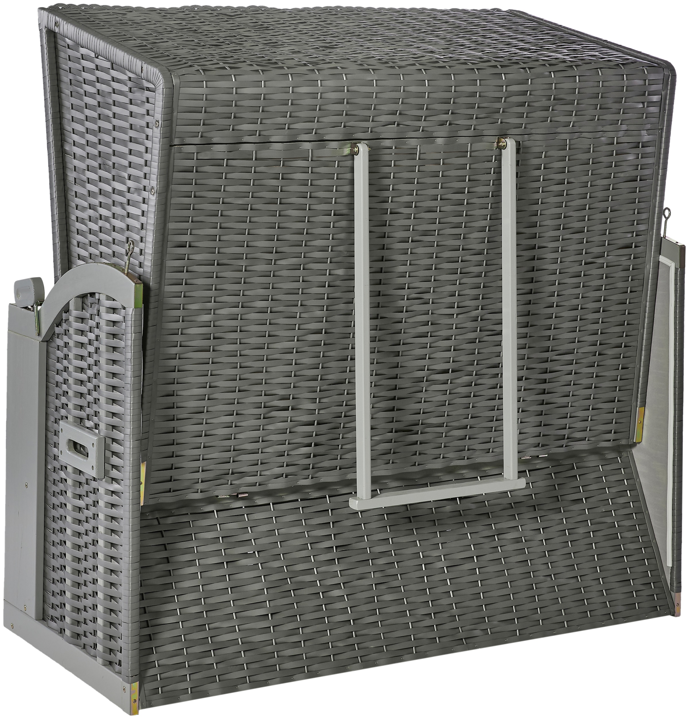 KONIFERA Strandkorb »Sylt«, BxTxH: 150x72x150 cm, 3-Sitzer