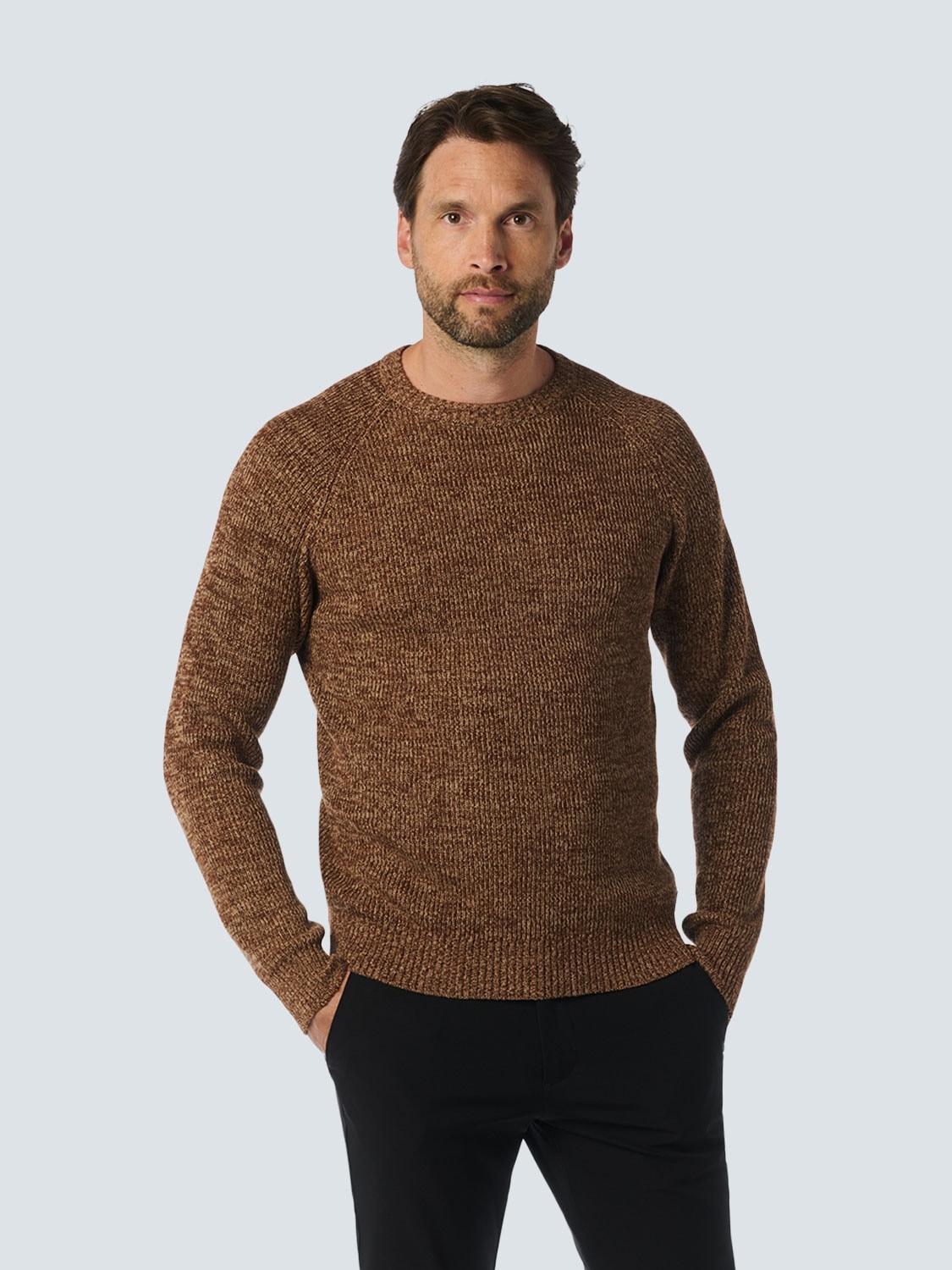 Strickpullover, in melierter Optik