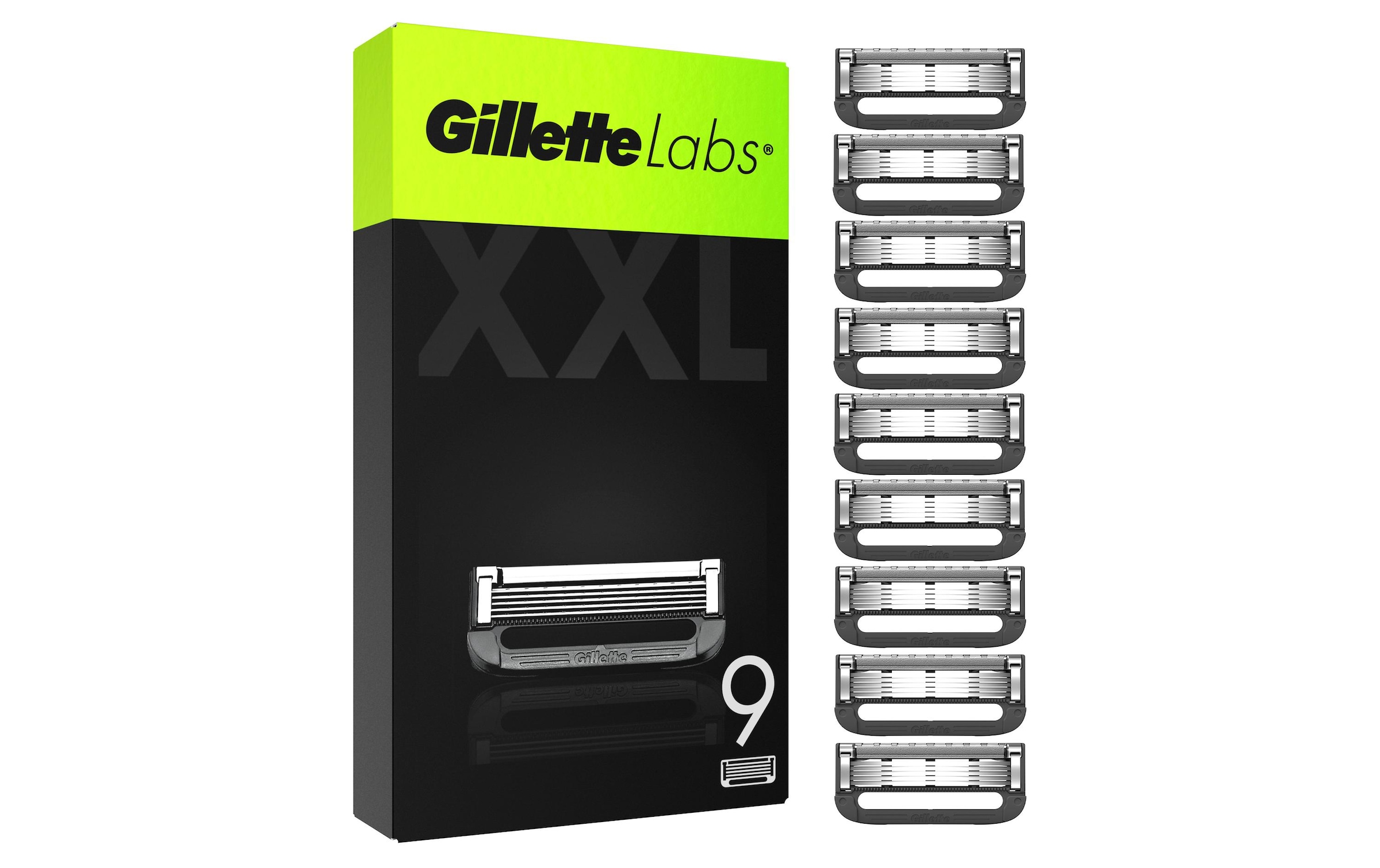 Gillette Rasierklingen »Labs 9 Stück«, (9 tlg.)