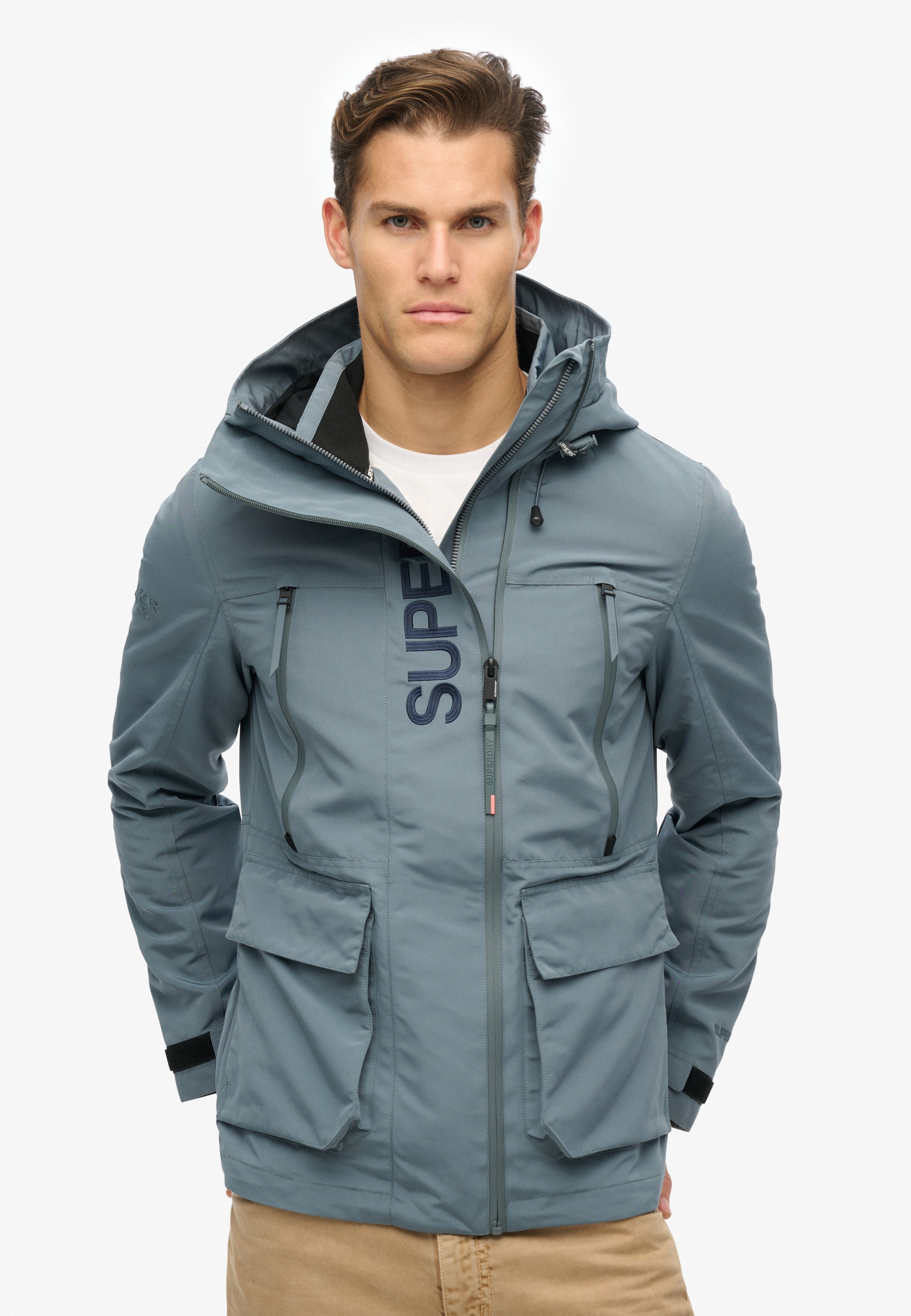 Superdry Outdoorjacke »HOOD ULTIMATE EMB WINDBREAKER«, ohne Kapuze