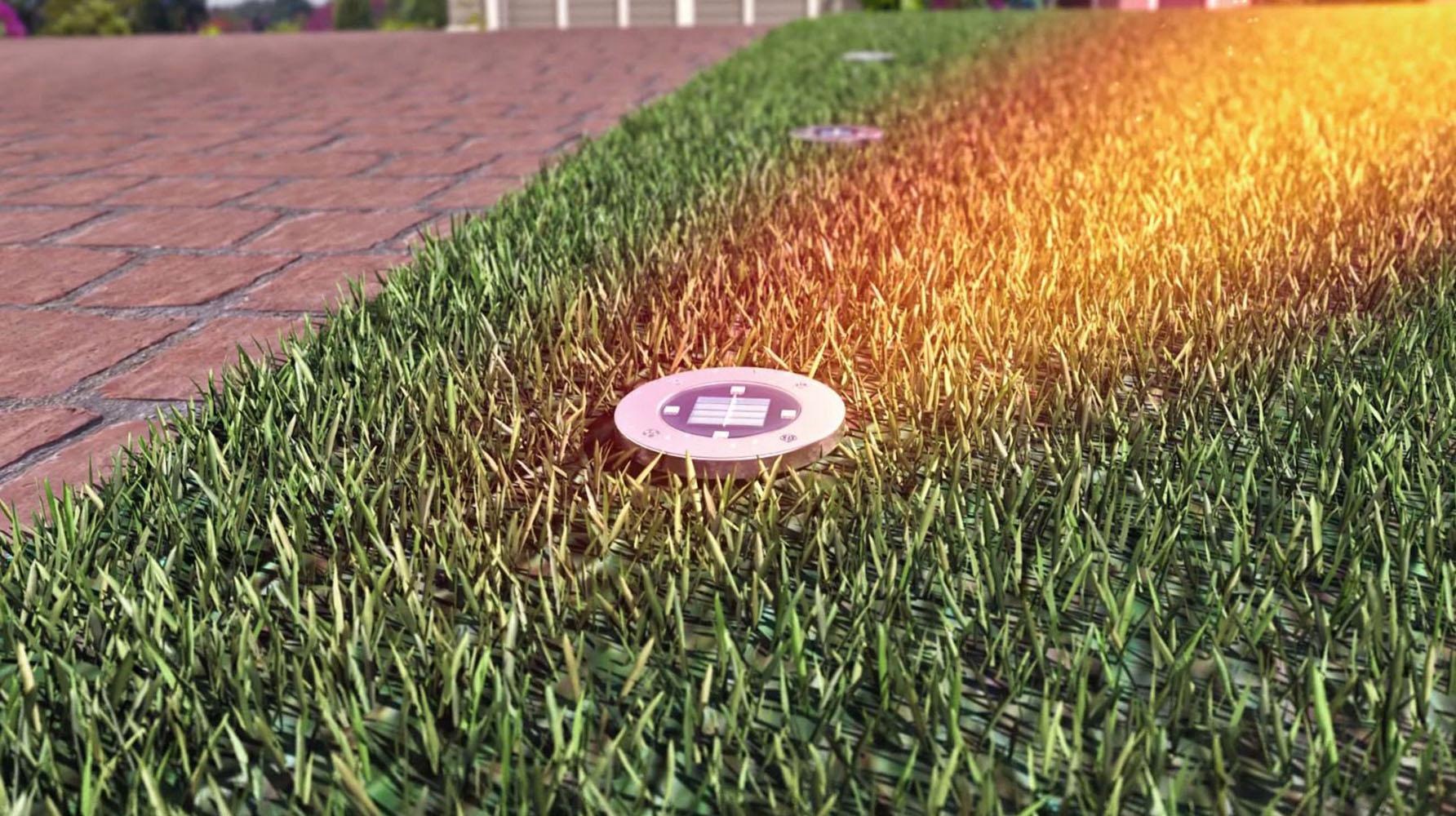MediaShop LED Gartenleuchte »DISK LIGHTS«, Leuchtmittel LED-Board | LED fest integriert, Set mit 8 Stück