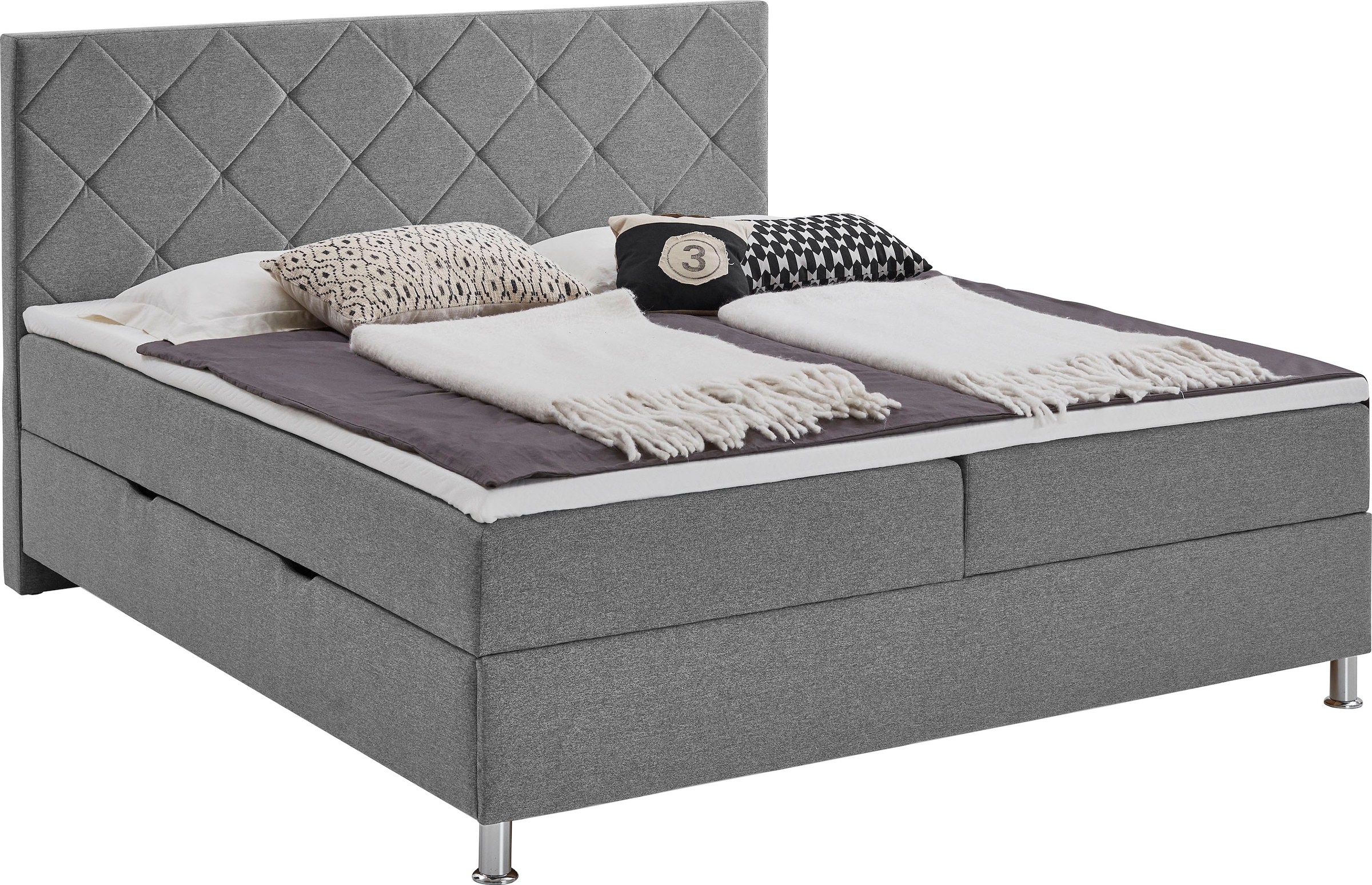 meise.möbel Boxbett »Leo«, inkl. Bettkasten und Topper