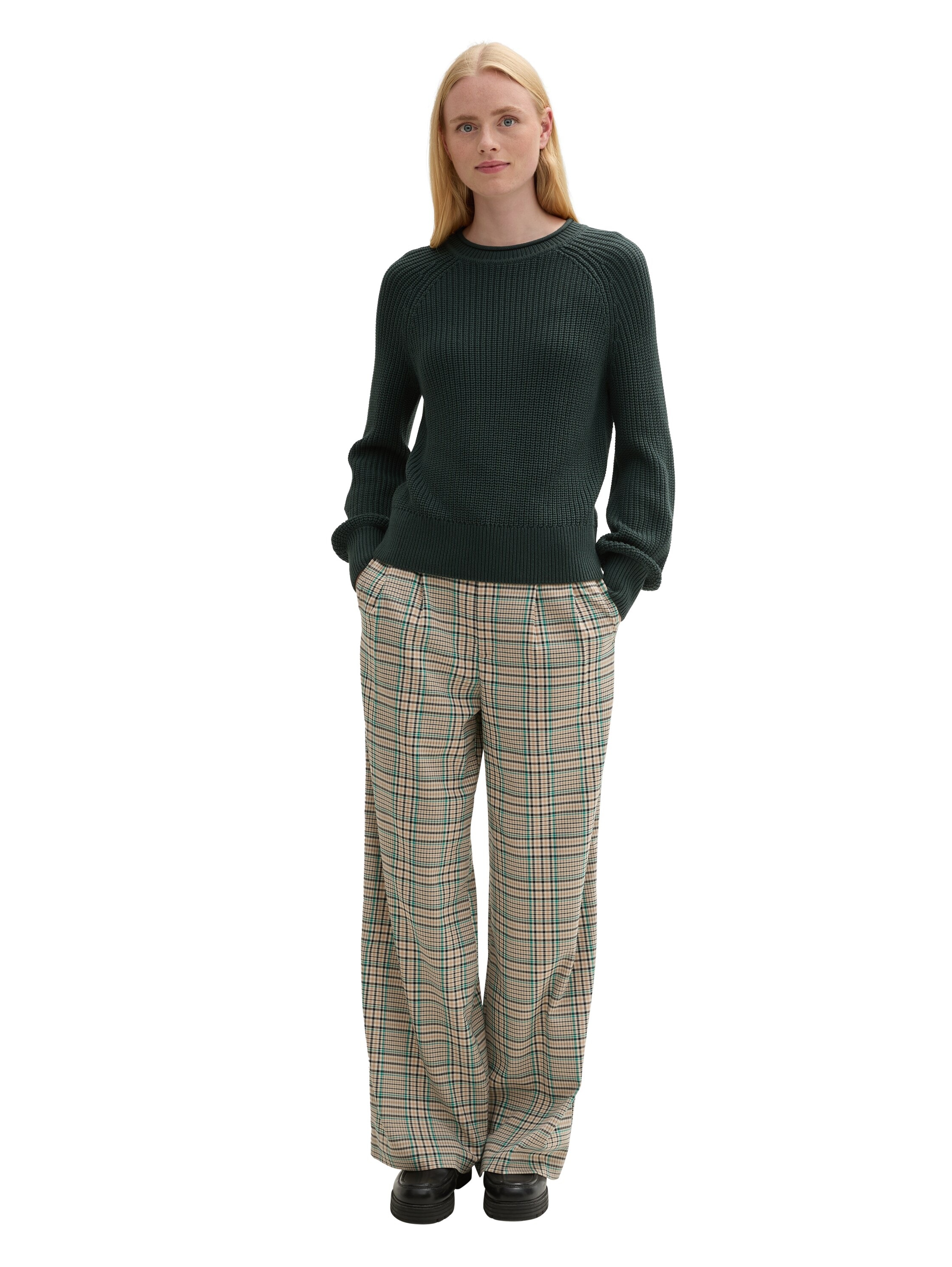 TOM TAILOR Denim Strickpullover, mit Strick-Struktur