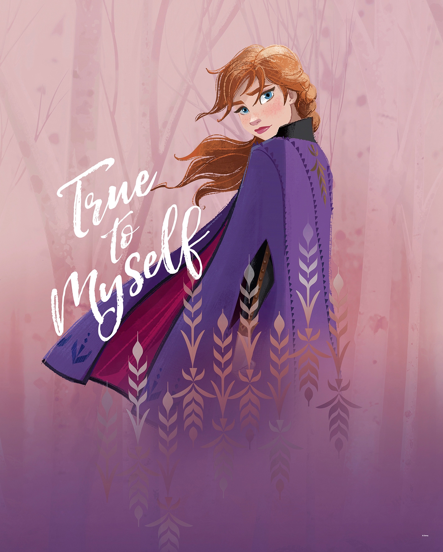 Komar Poster »Frozen Anna True to Myself«, Disney, (1 St.), Kinderzimmer, Schlafzimmer, Wohnzimmer