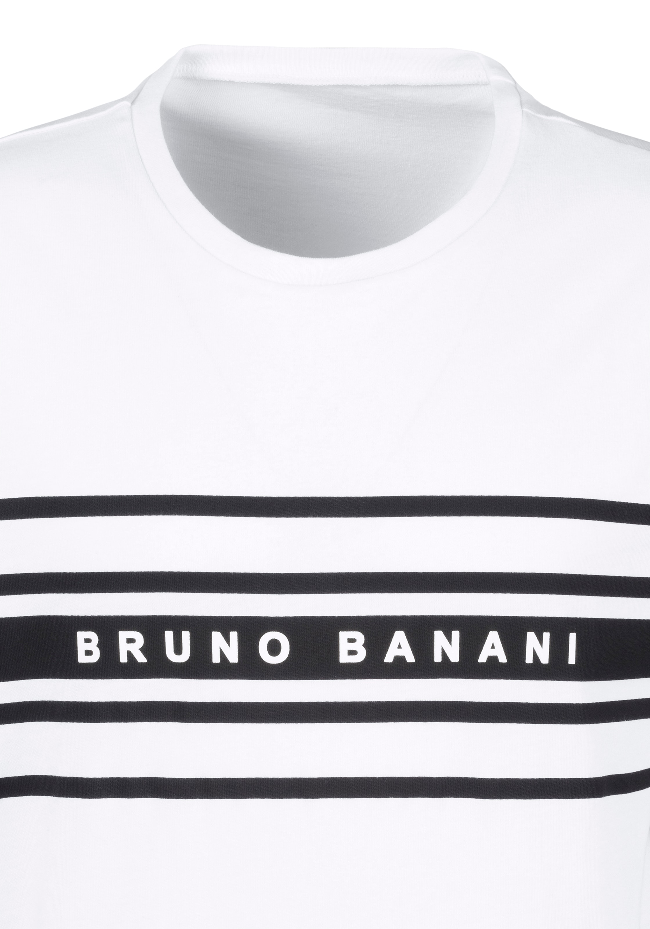 Bruno Banani Schlafanzug, (Spar-Set, 3 tlg.), Shirt mit Shorts und langer Hose