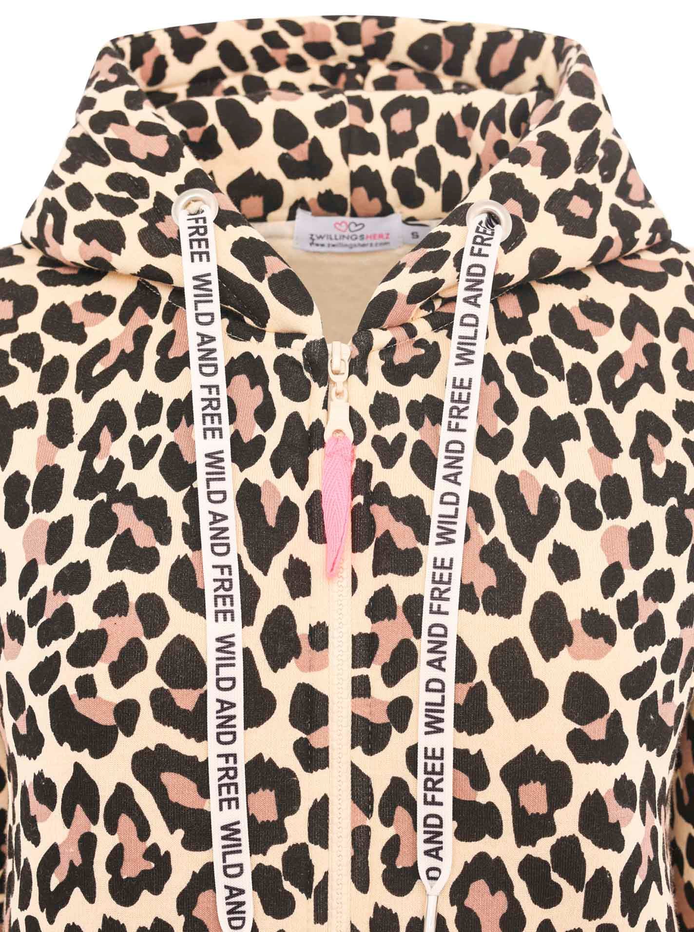 Zwillingsherz Jerseymantel »"Leo Dream"«, mit Allover Leo Look mit Taschen