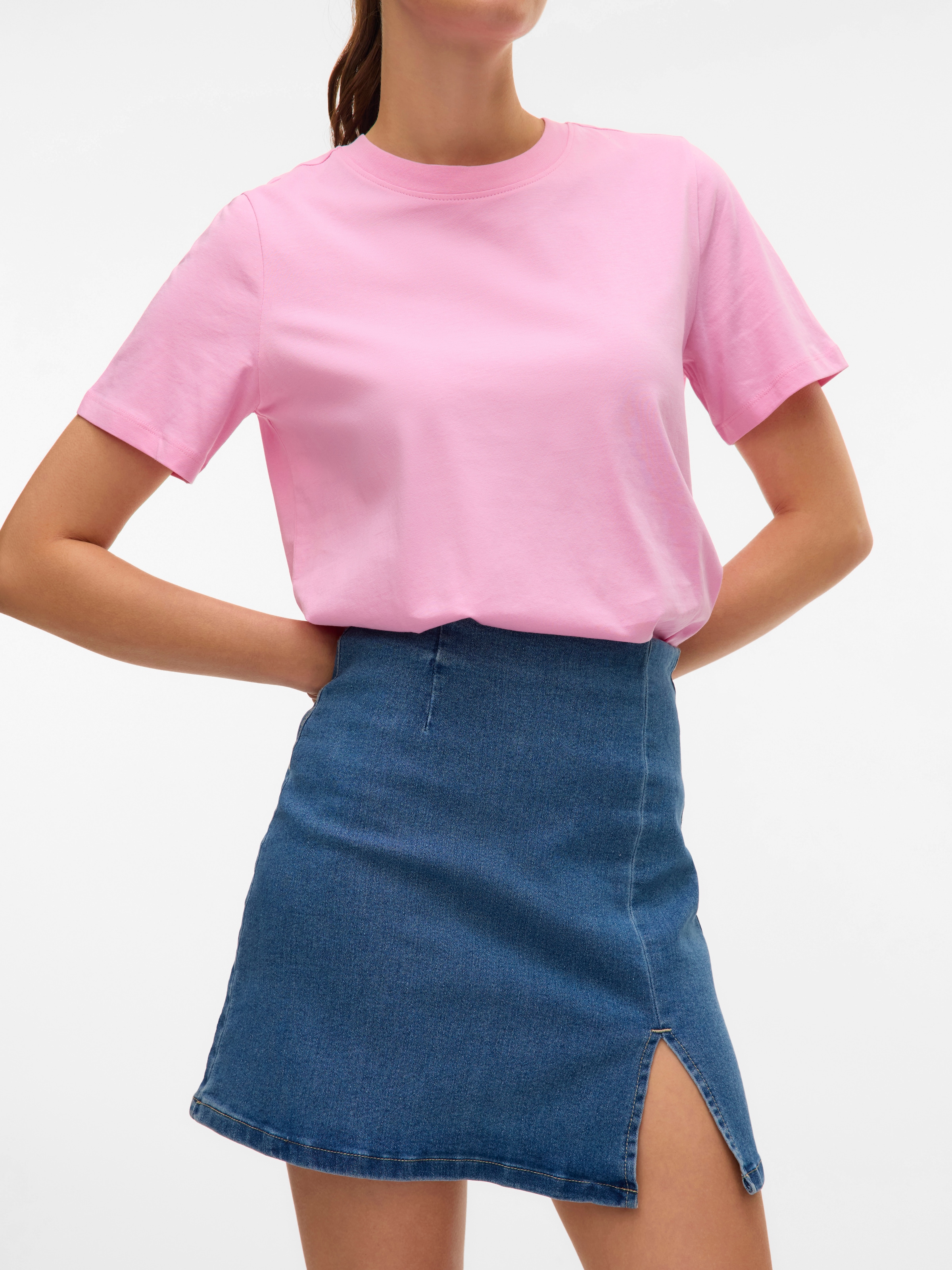 Vero Moda Jeansrock »VMNELLY HR SHORT SKIRT DNM MIX NOOS«