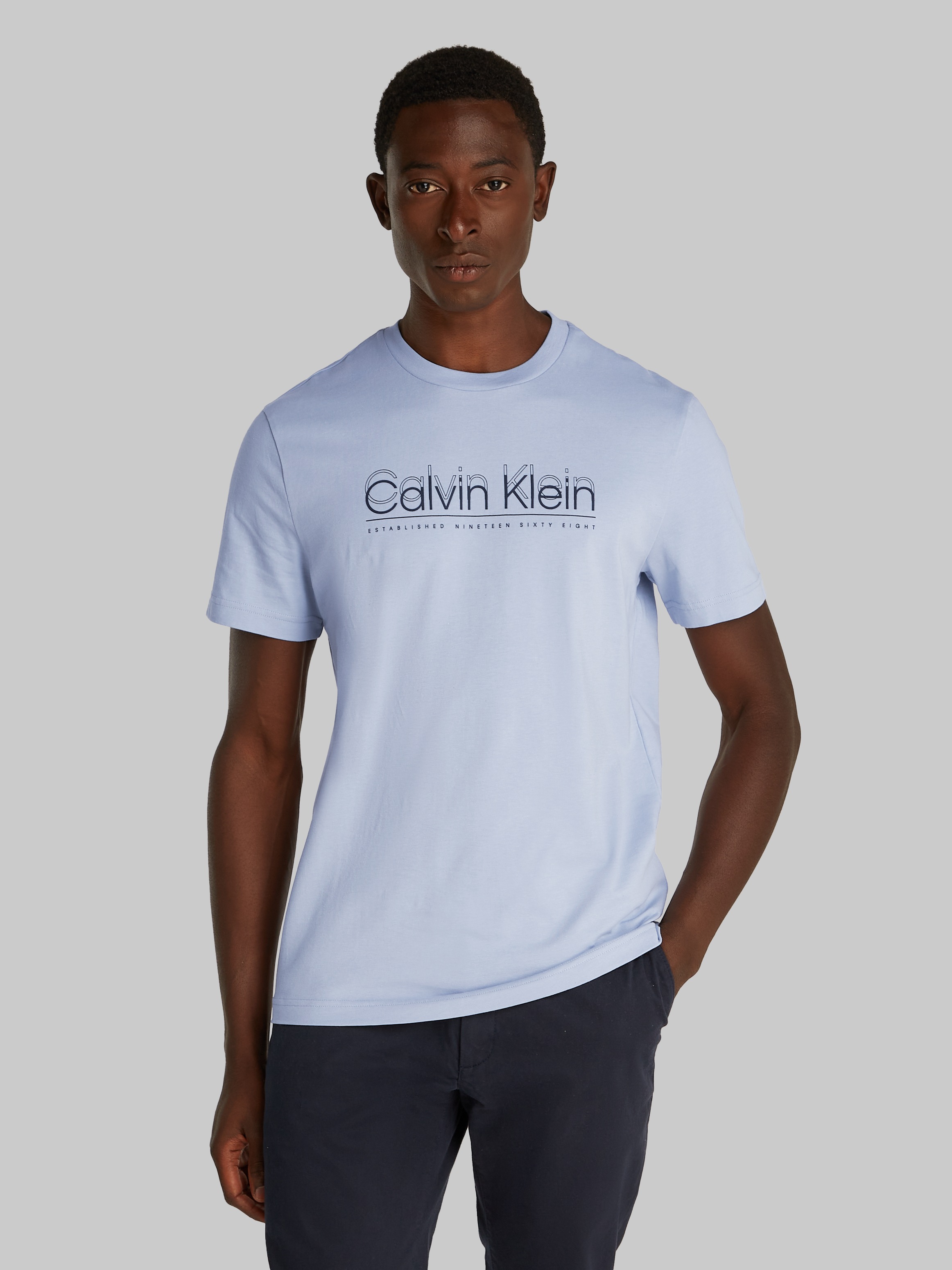 Calvin Klein T-Shirt »CP-DOUBLE LOGO T-SHIRT« mit grossem Logoschriftzug