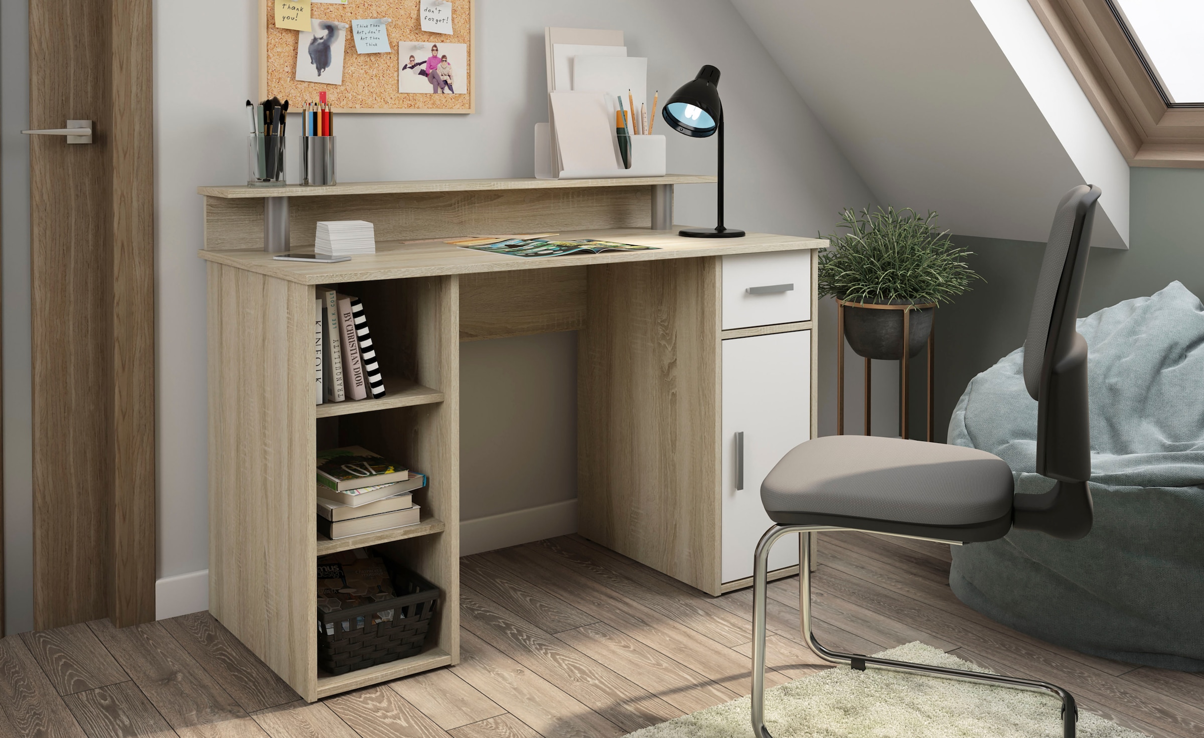 VOGL Möbelfabrik Schreibtisch mit kaufen Germany Made in und »Tim«, online Jelmoli-Versand 5 Fächern | Tastaturauszug