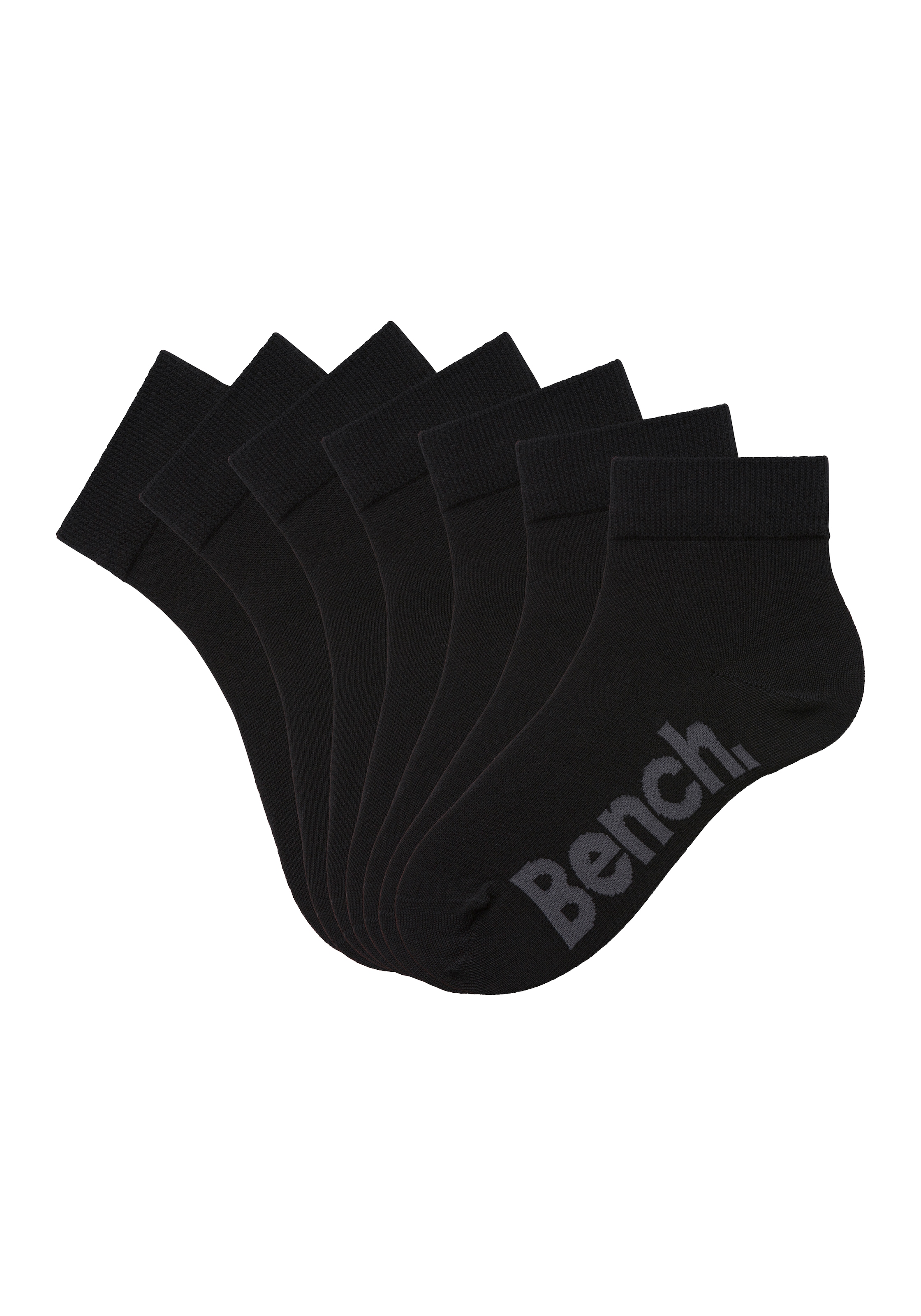 Bench. Kurzsocken, (Federtasche, 7 Paar), in ansprechendem Mäppchen mit Reissverschluss