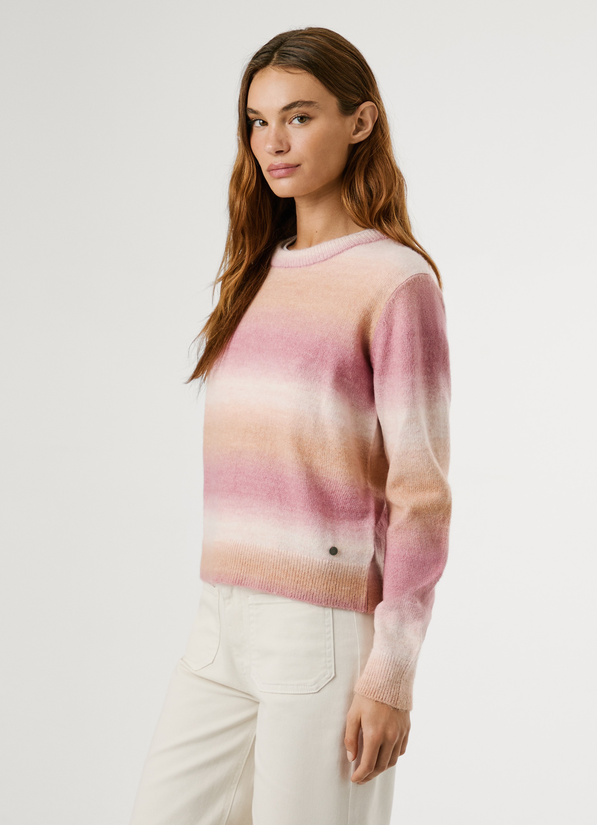 Pepe Jeans Strickpullover »COLOMBE CREW«, mit geripptem Rundhals