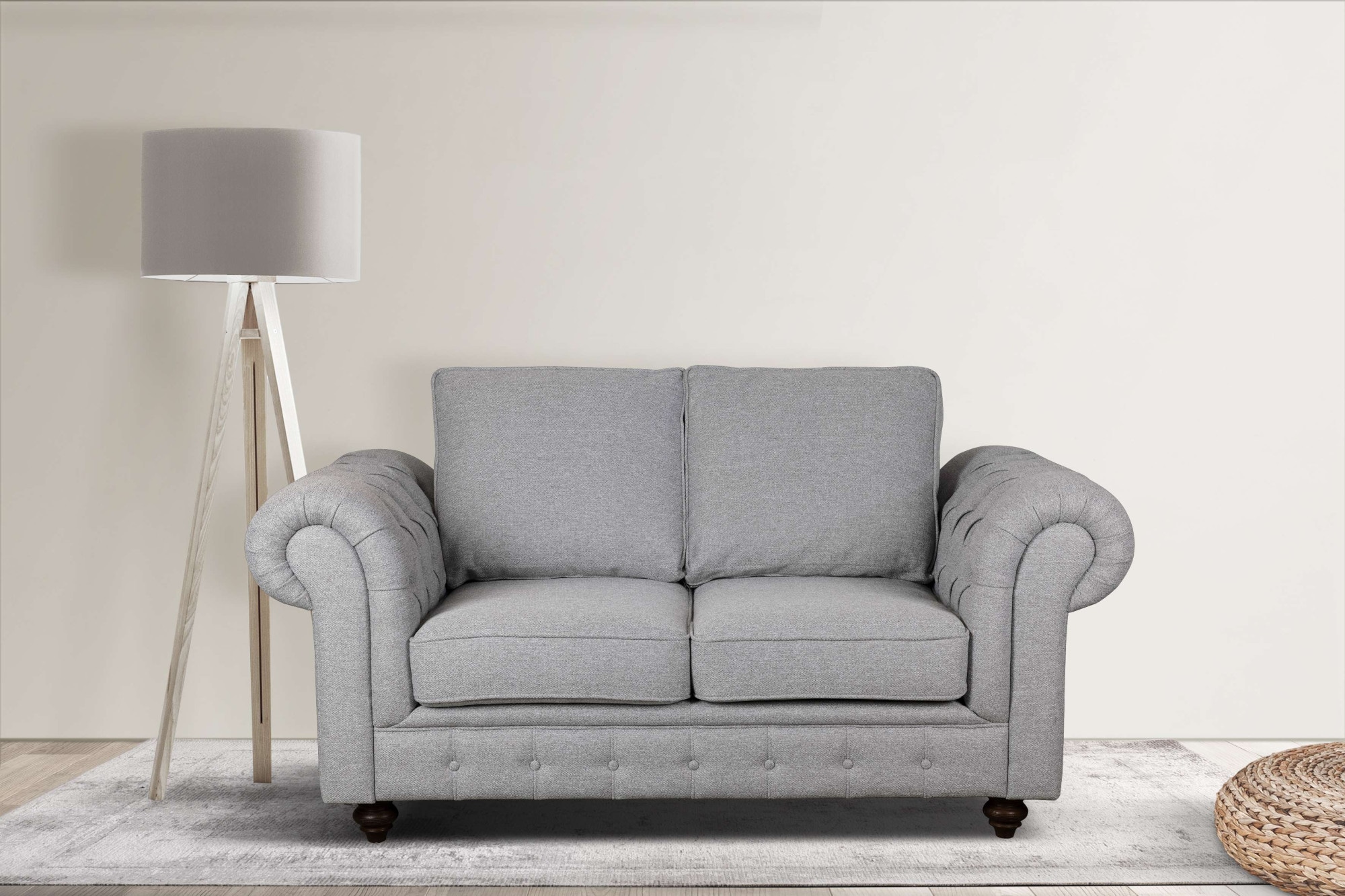 Home affaire 2-Sitzer "MENDITTE" Knopfheftung im Armlehnbereich und an der Vorderkante, hohe Qualität