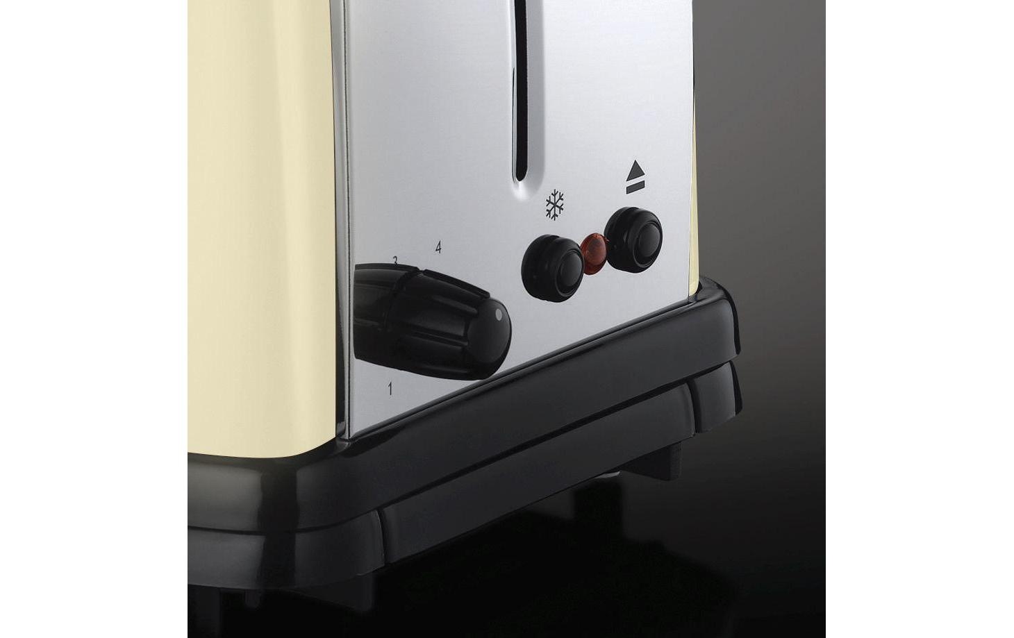 RUSSELL HOBBS Toaster »2333456 Beige«, für 2 Scheiben, 1100 W, extra breite Toastschlitze