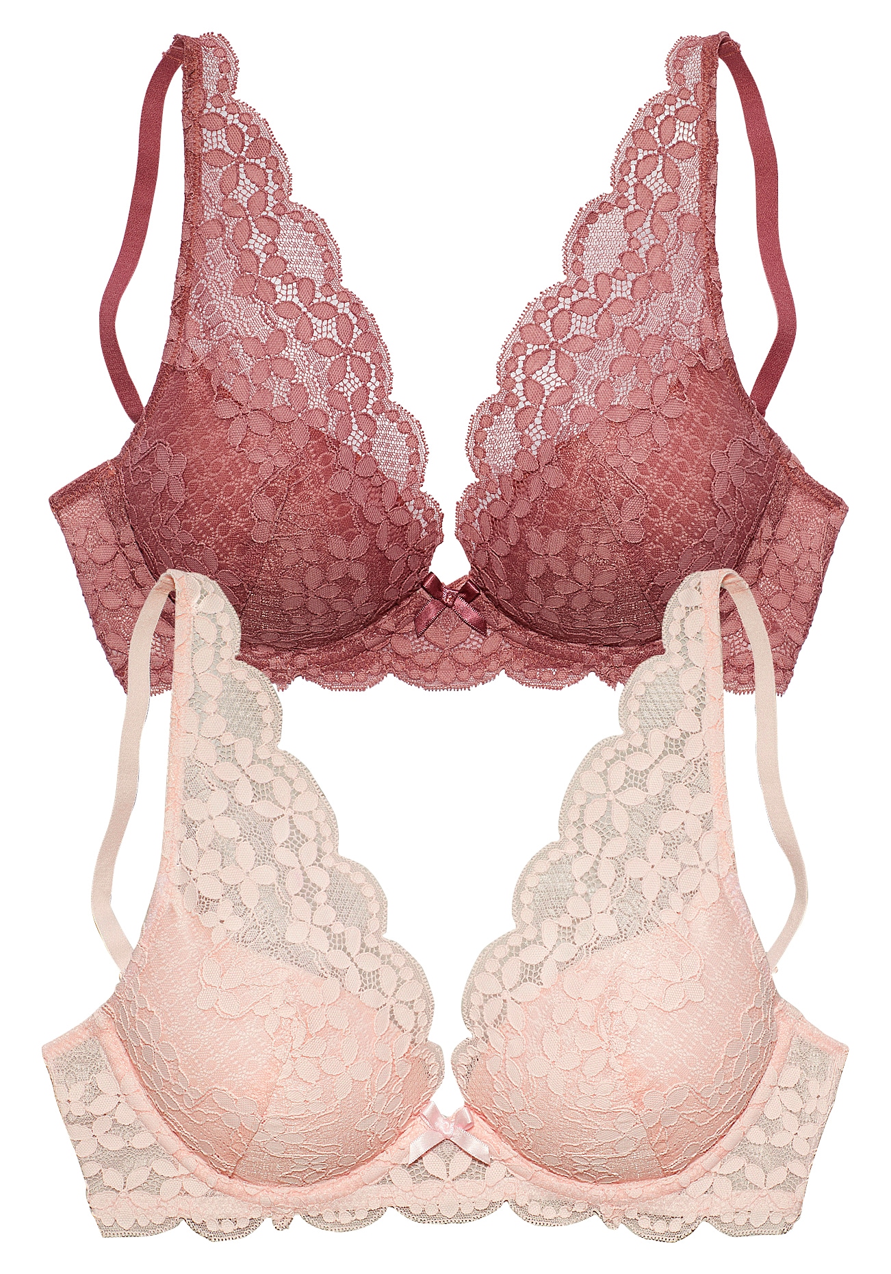 petite fleur Push-up-BH, (Packung, 2 Stück), in High Apex Schnittform,  Dessous online kaufen