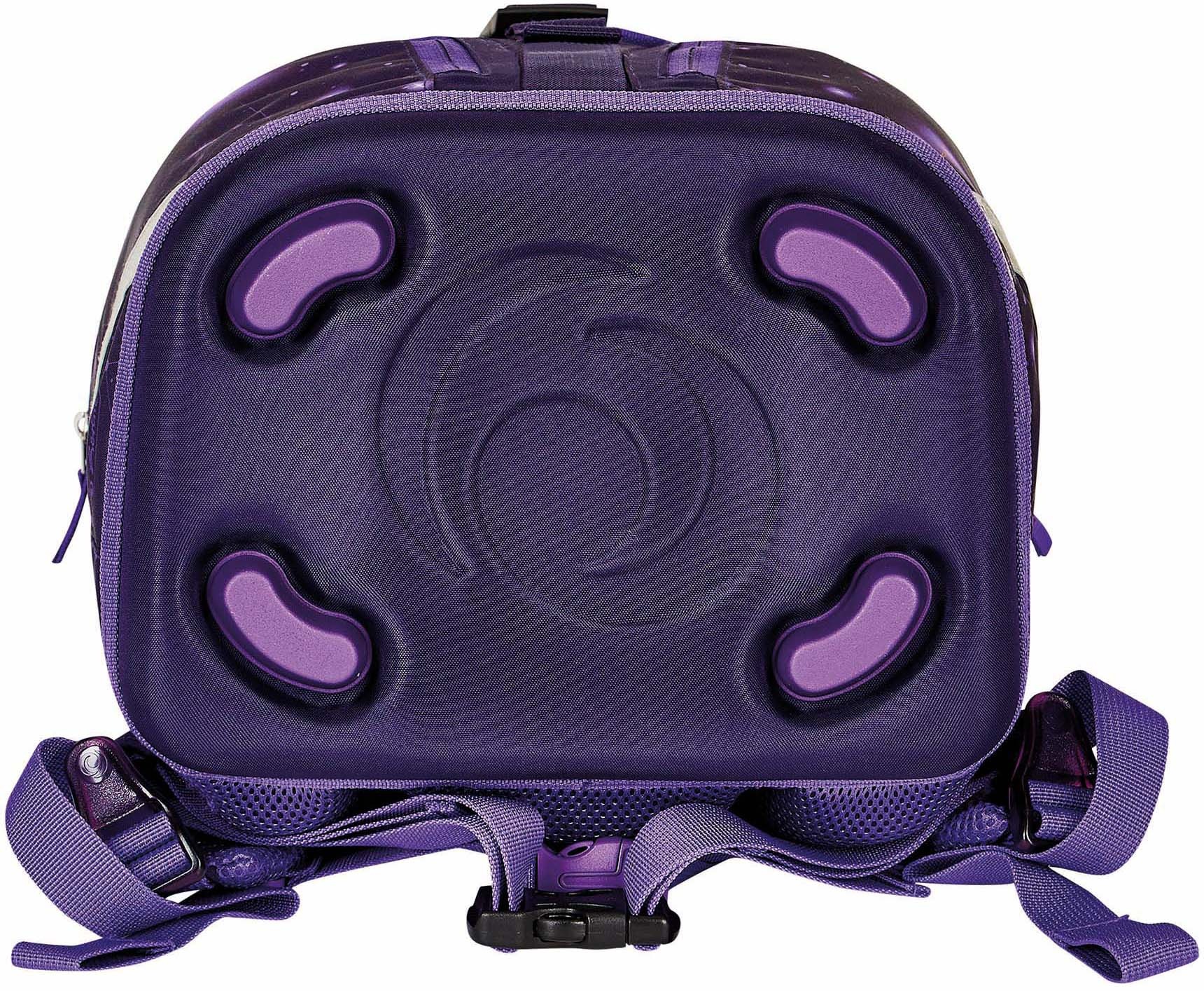 Herlitz Schulrucksack »SoftLight Plus, Space Girl«, Reflektoren-Floureszierende Flächen, mit 2 abnehmbaren Applikationen