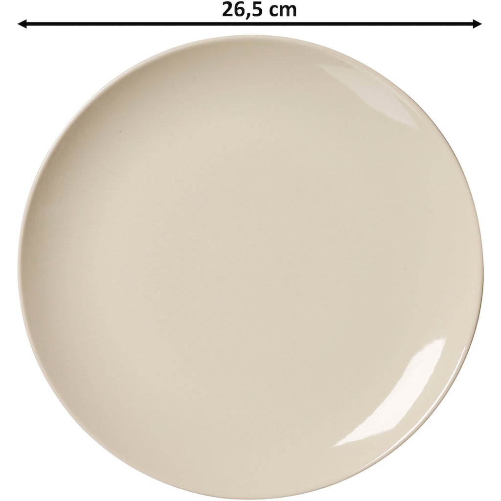 Ritzenhoff & Breker Tafelservice »Cecina«, (Set, 8 tlg.), Geschirr-Set, seidig schimmernde Farbglasur