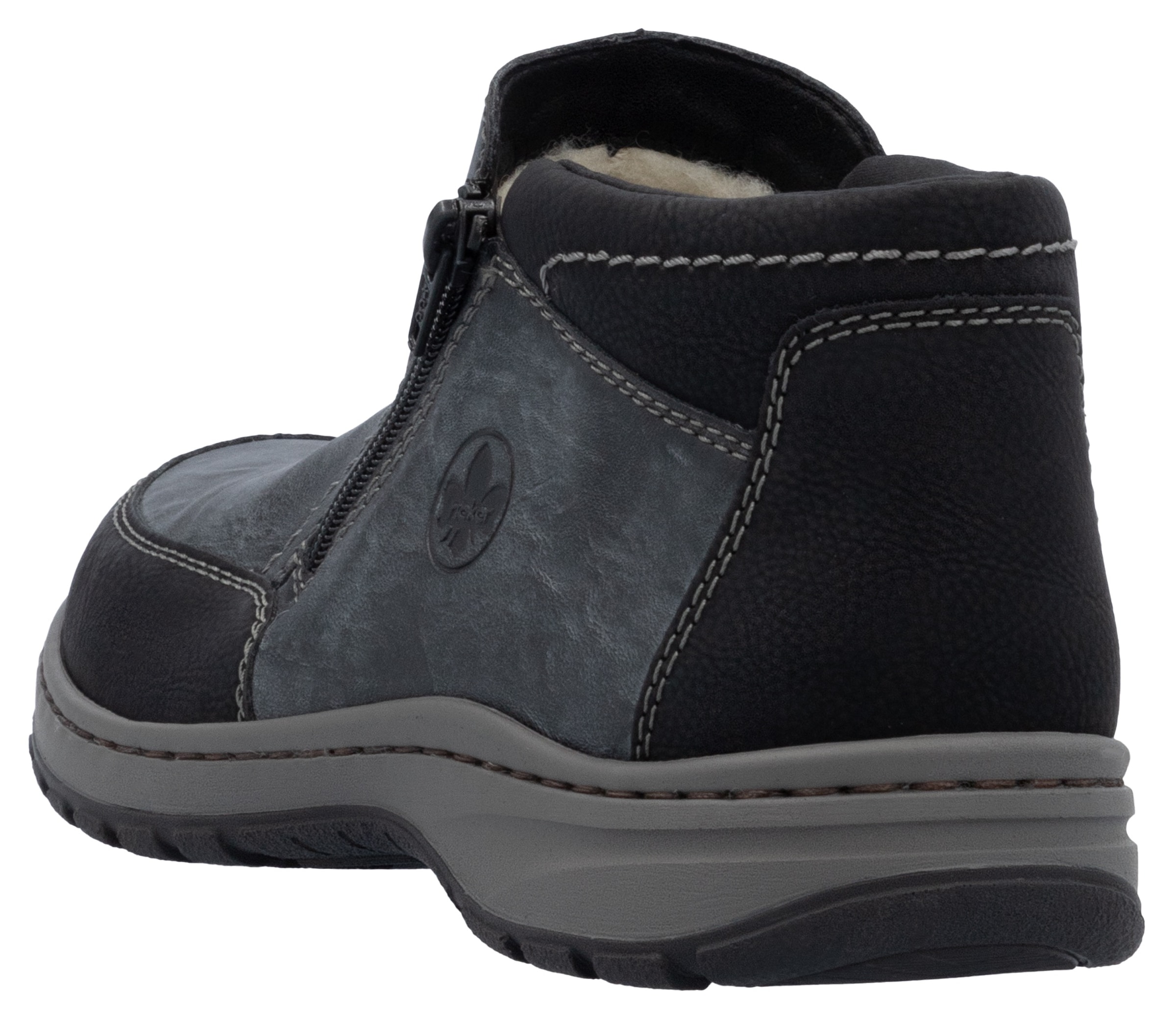 Rieker Winterboots, Winterstiefelette, Halbschuh mit beidseitigen Reissverschlüssen