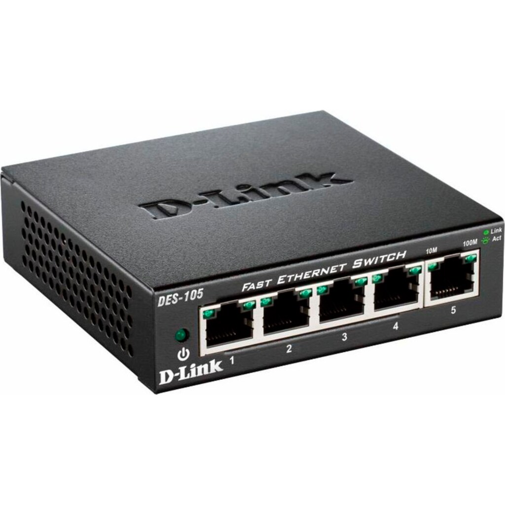 D-Link Netzwerk-Switch »DES-105 5-Port Layer2 Fast Ethernet Switch«