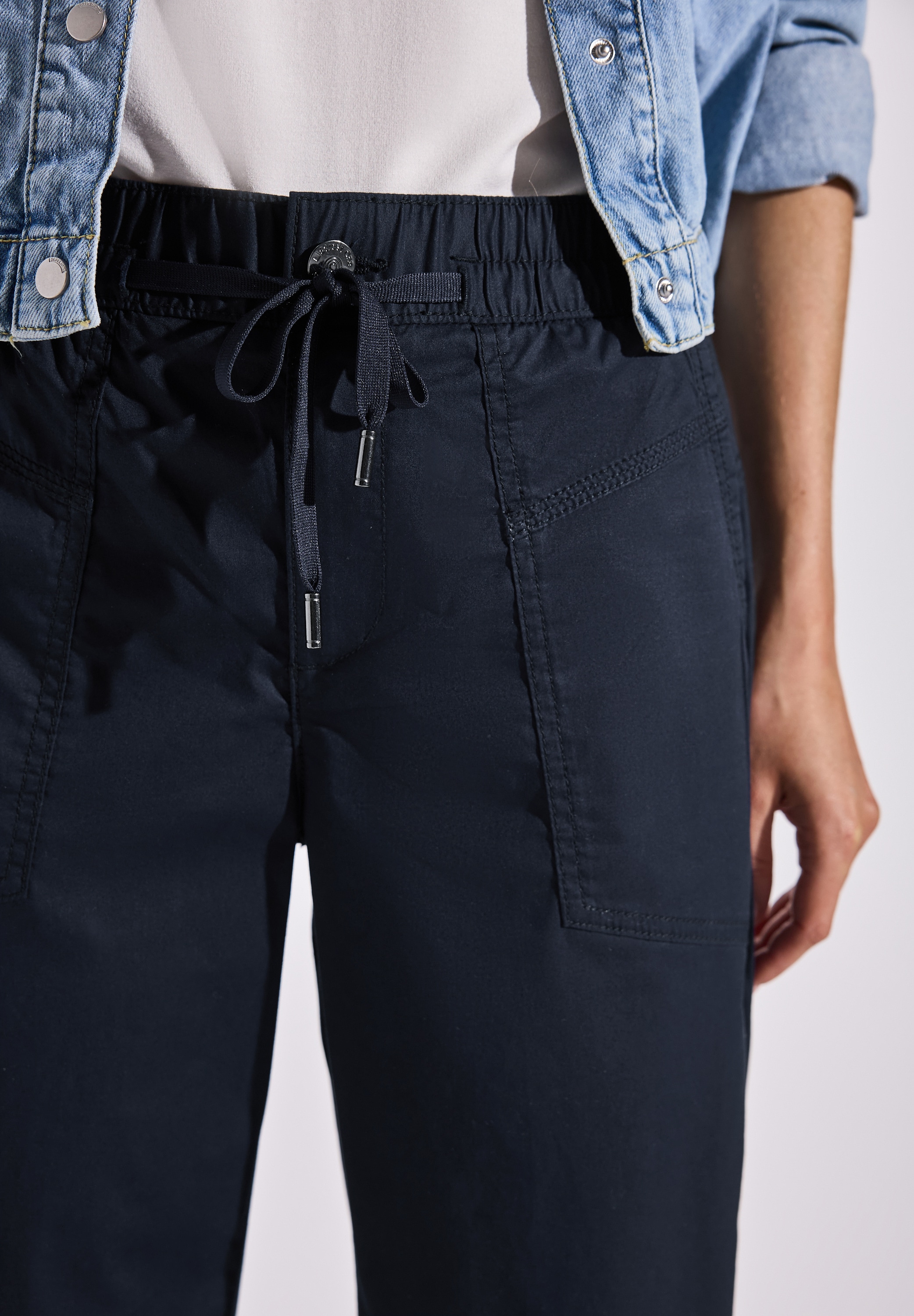 STREET ONE Stoffhose »Style Bonny«, Sommerhose im Cargo Look