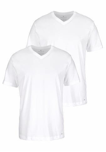 TOM TAILOR T-Shirt, (2er-Pack), mit V-Ausschnitt kaufen