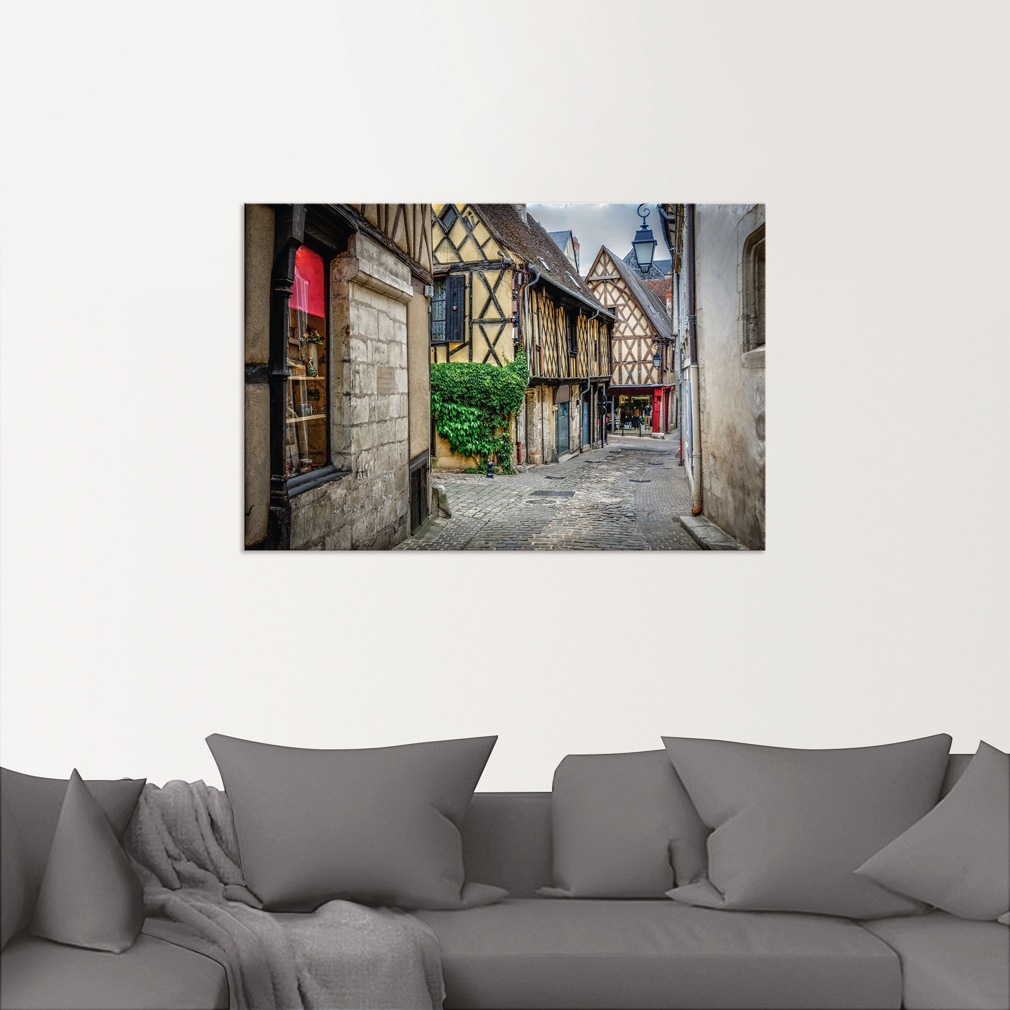 Artland Wandbild »Fachwerkhaeuser im Elsass - Frankreich«, Gebäude, (1 St.), als Alubild, Leinwandbild, Wandaufkleber oder Poster in versch. Grössen