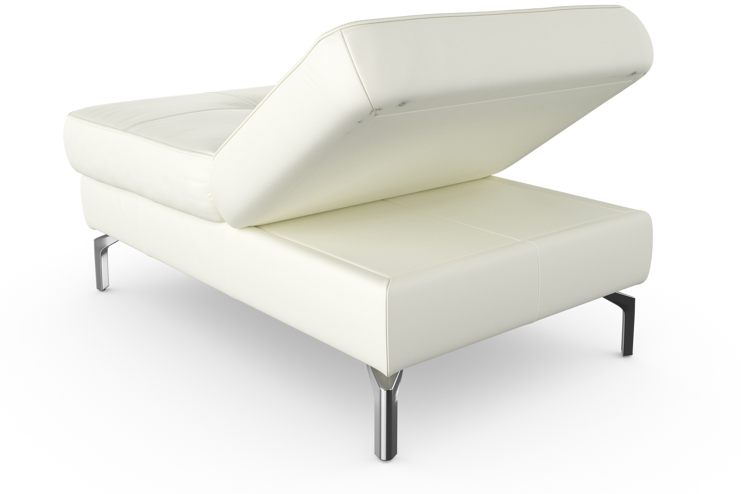sit&more Hocker »Bendigo«, mit Klappfunktion, Bodenfreiheit 15 cm, wahlweise in 2 Fussfarben