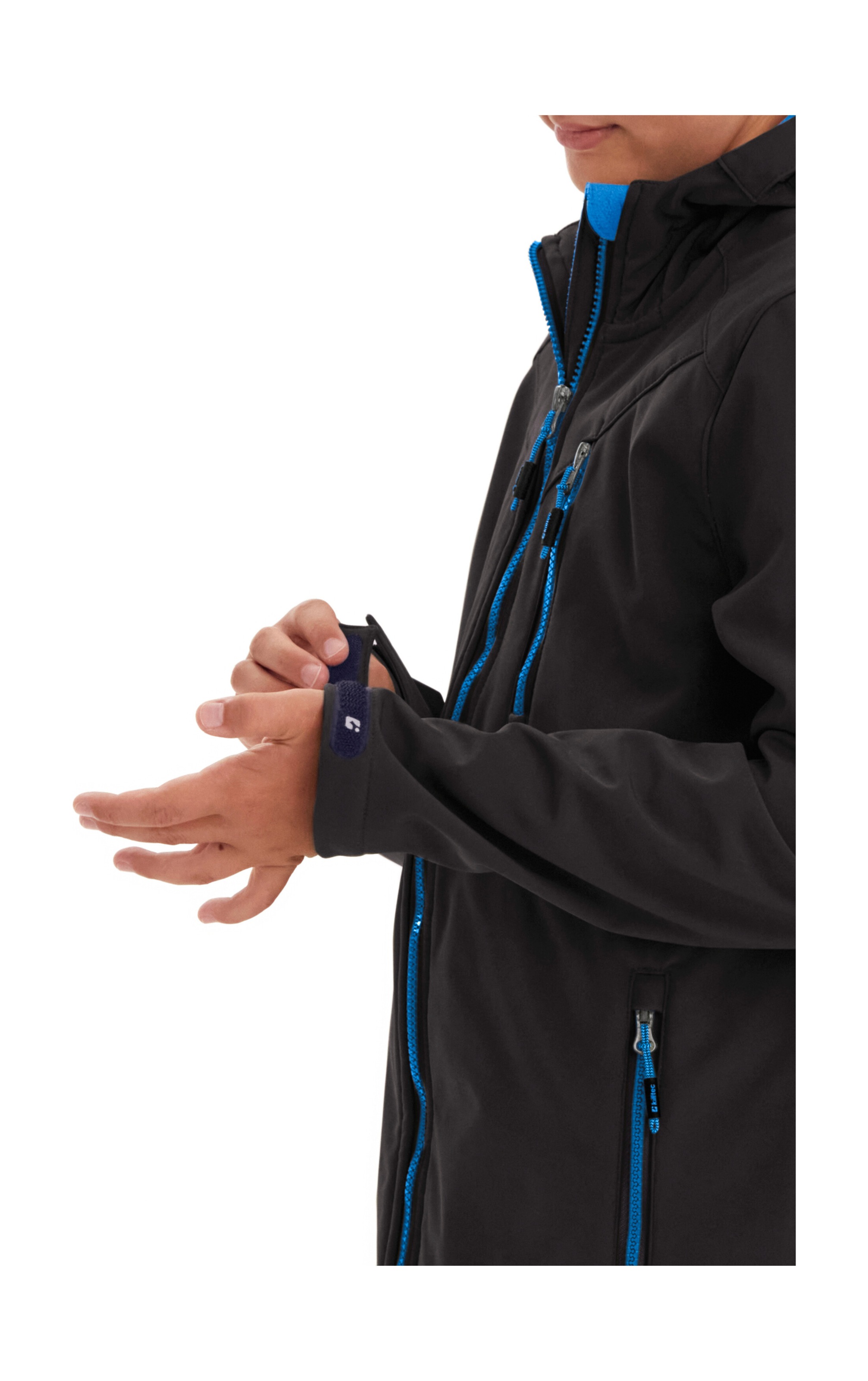 Killtec Softshelljacke »Boys Softshelljacke«, Wasserabweisende Softshelljacke mit Kapuze, Fleece
