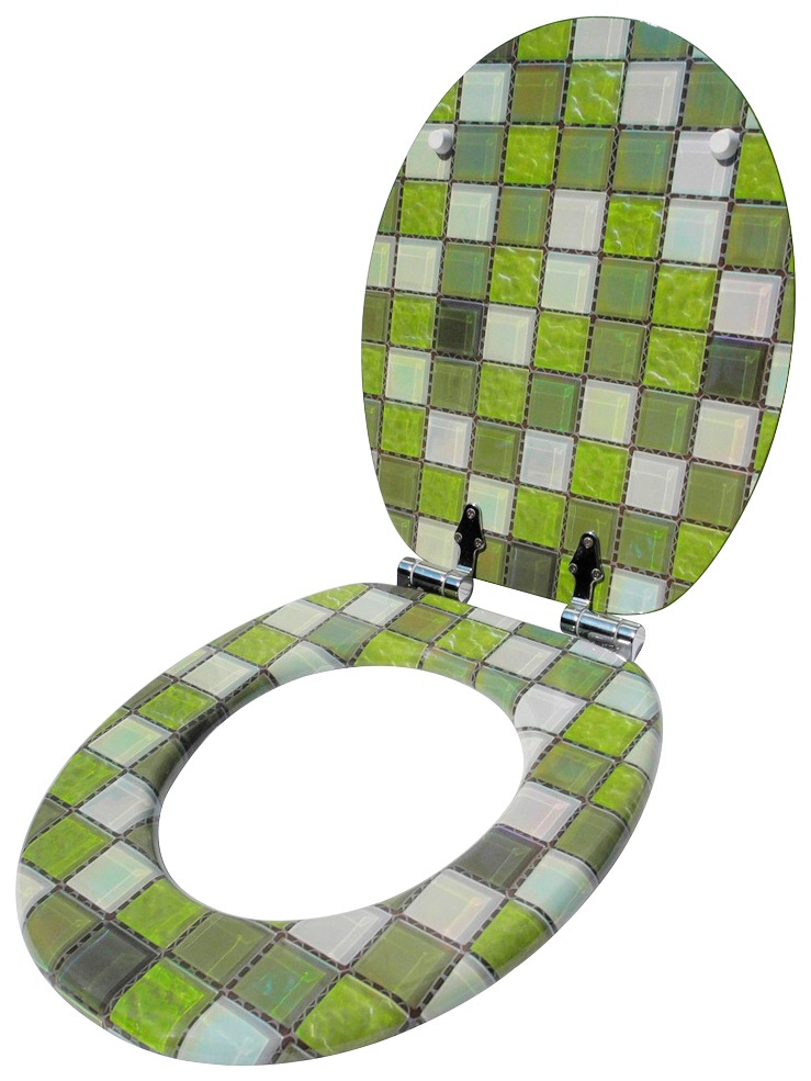 Sanilo WC-Sitz »Mosaik Grün«, mit Absenkautomatik
