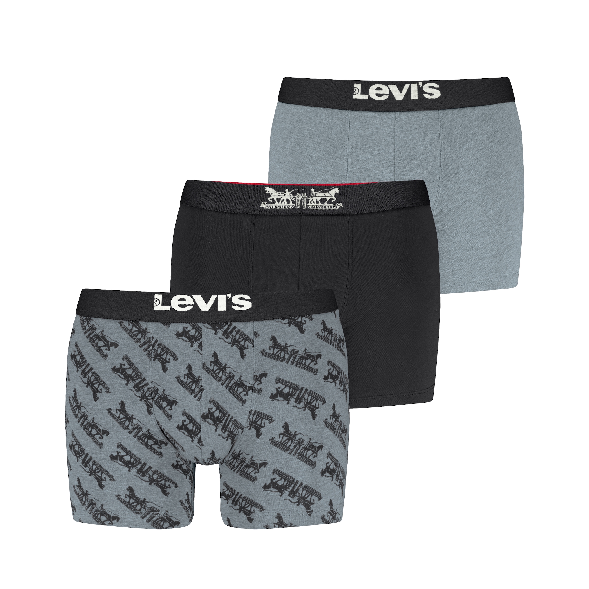 Levi's® Boxershorts »LEVIS MEN GIFT HORSE PULL BOXER BRIEF 3P« 3er Pack