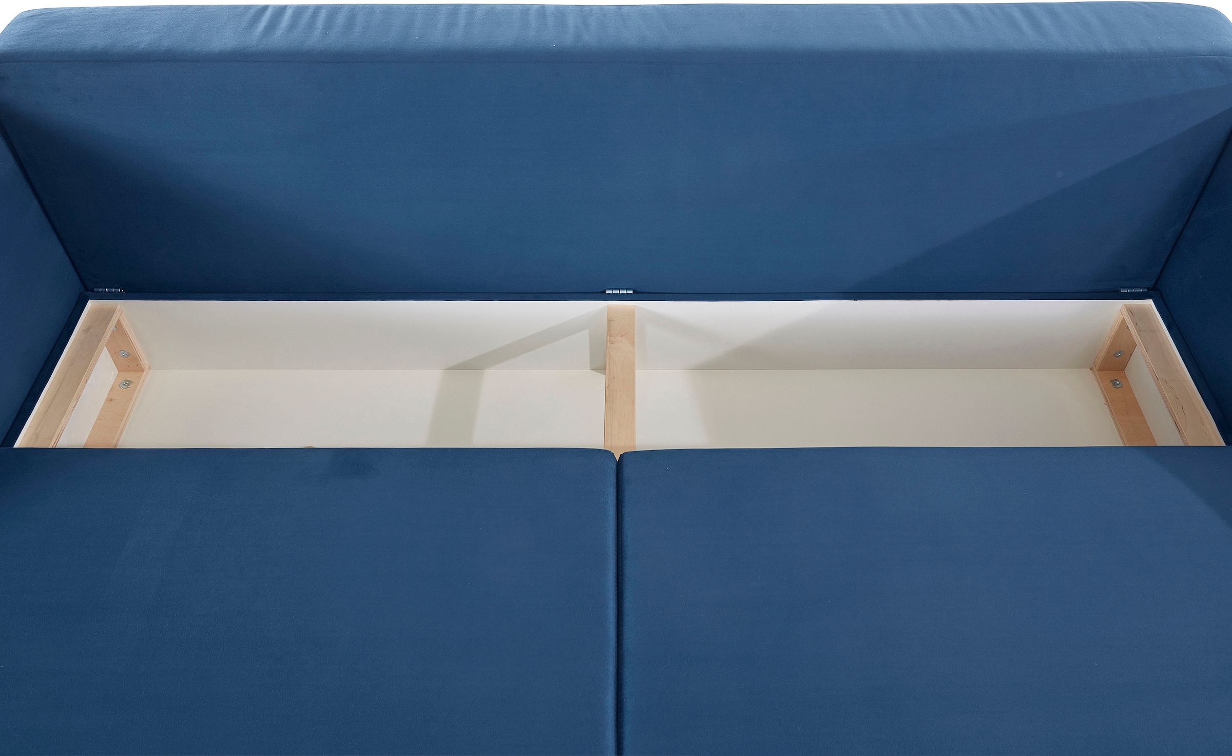 INOSIGN Schlafsofa »Asra«, incl. Bettfunktion und Bettkasten, Seitentasche im Armteil, Federkern