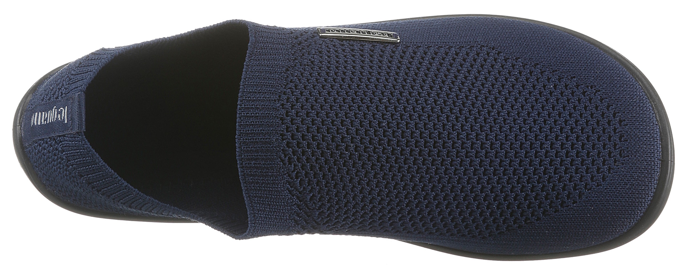 Leguano Barfussschuh »SCIO«, Slipper, Freizeitschuh, Bequemschuh mit seitlichem Logo-Emblem
