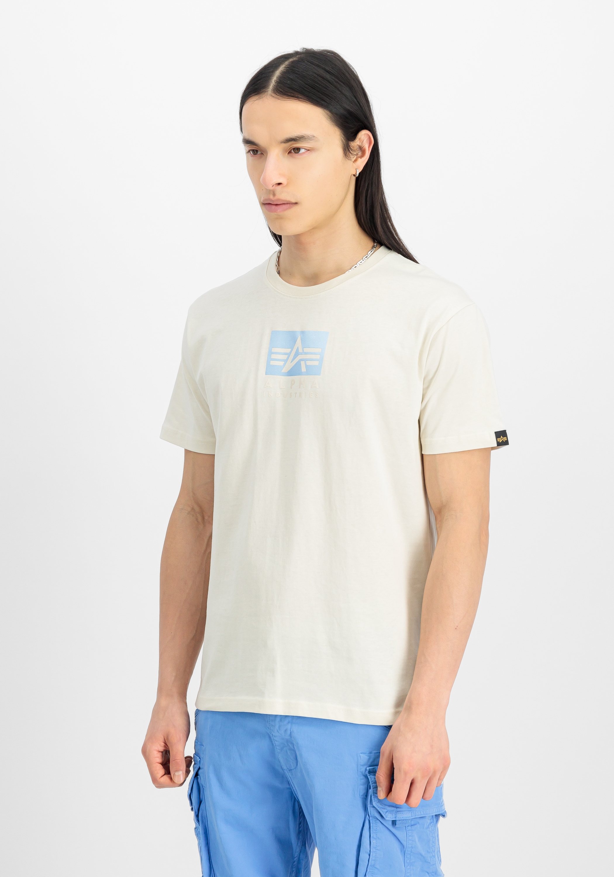 Alpha Industries T-Shirt »Alpha Industries Men - T-Shirts Satin Logo T-Shirt«