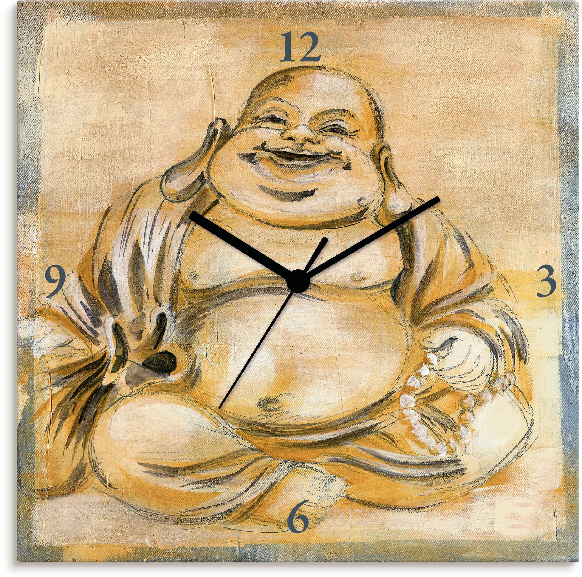 Buddha I«, | Quarz- lautlos mit wahlweise Tickgeräusche Jelmoli-Versand ohne »Fröhlicher oder shoppen Wanduhr Funkuhrwerk, Artland online