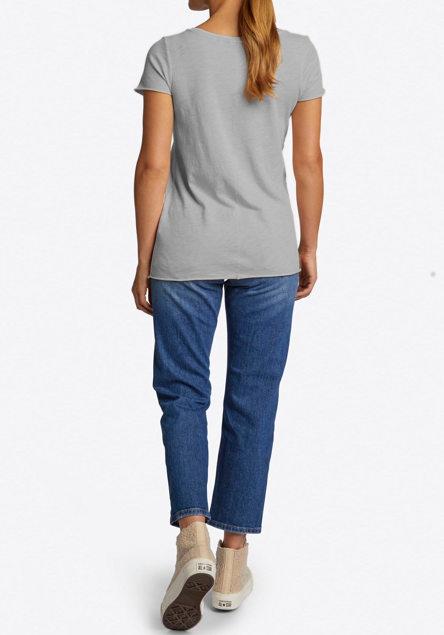 Rich & Royal T-Shirt, in femininer Basic-Form