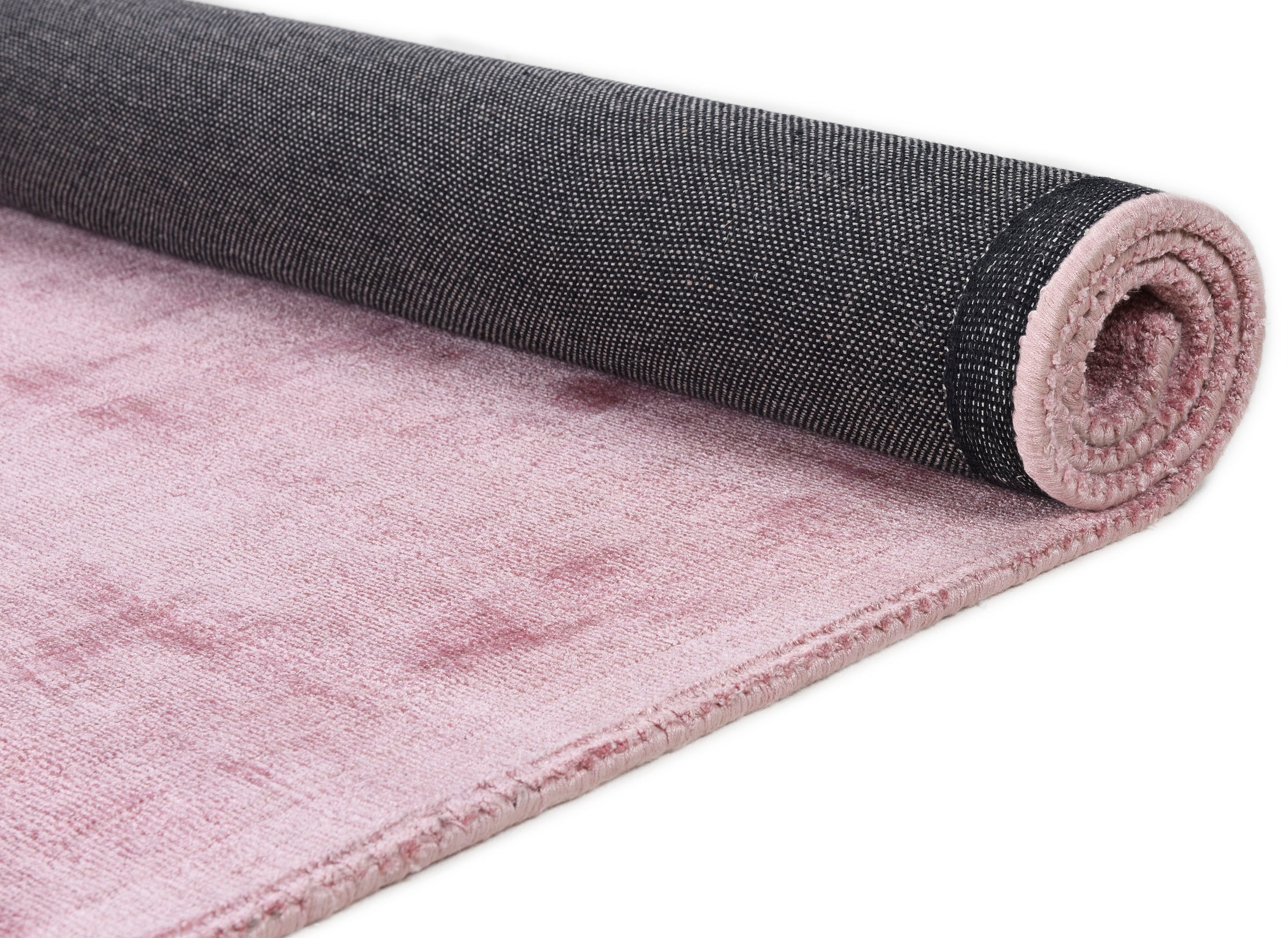 TOM TAILOR HOME Teppich »Shine uni«, rechteckig, 8 mm Höhe, Handweb Teppich, 100% Viskose, handgewebt, mit elegantem Schimmer