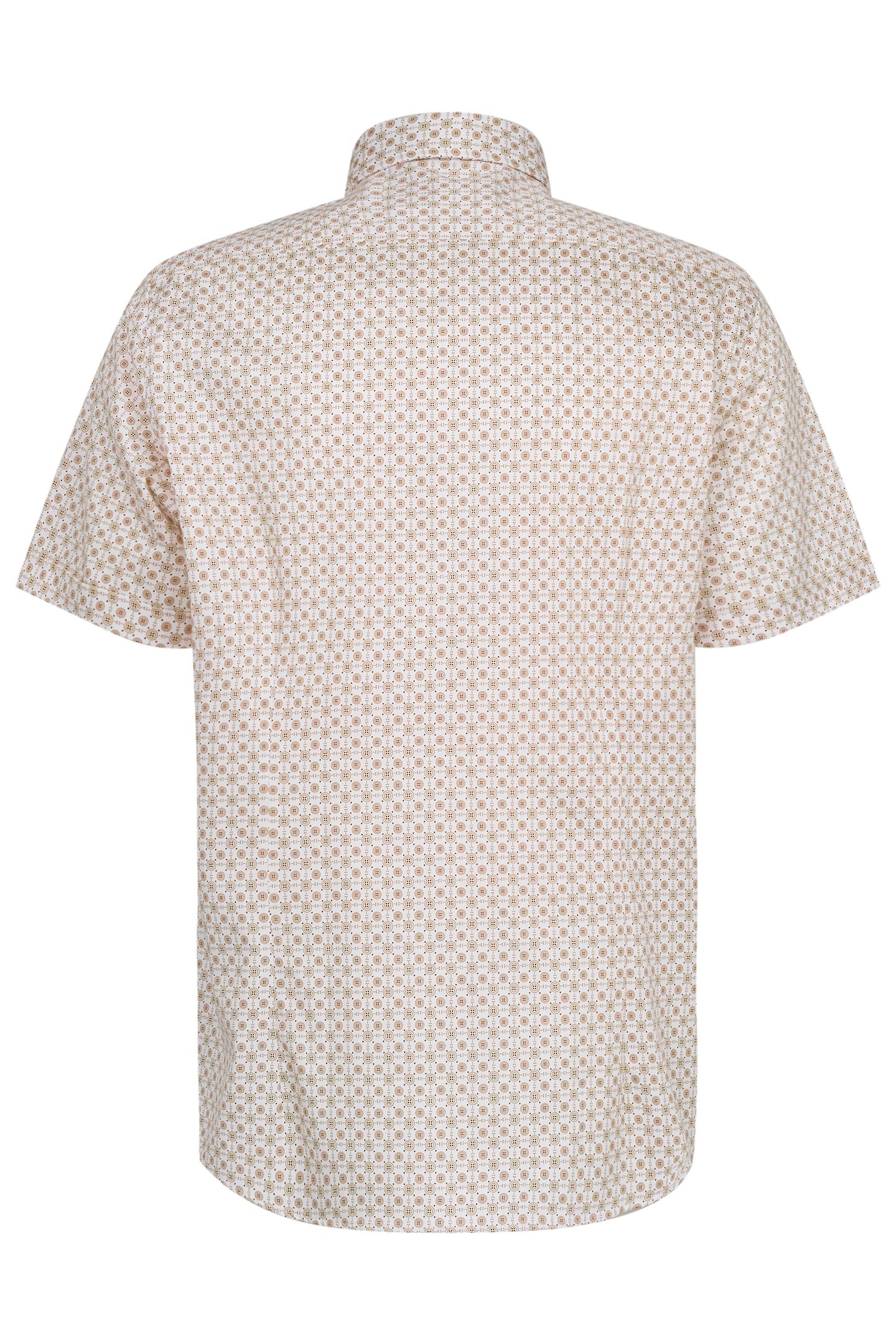 bugatti Kurzarmhemd, aus Satin-Twill